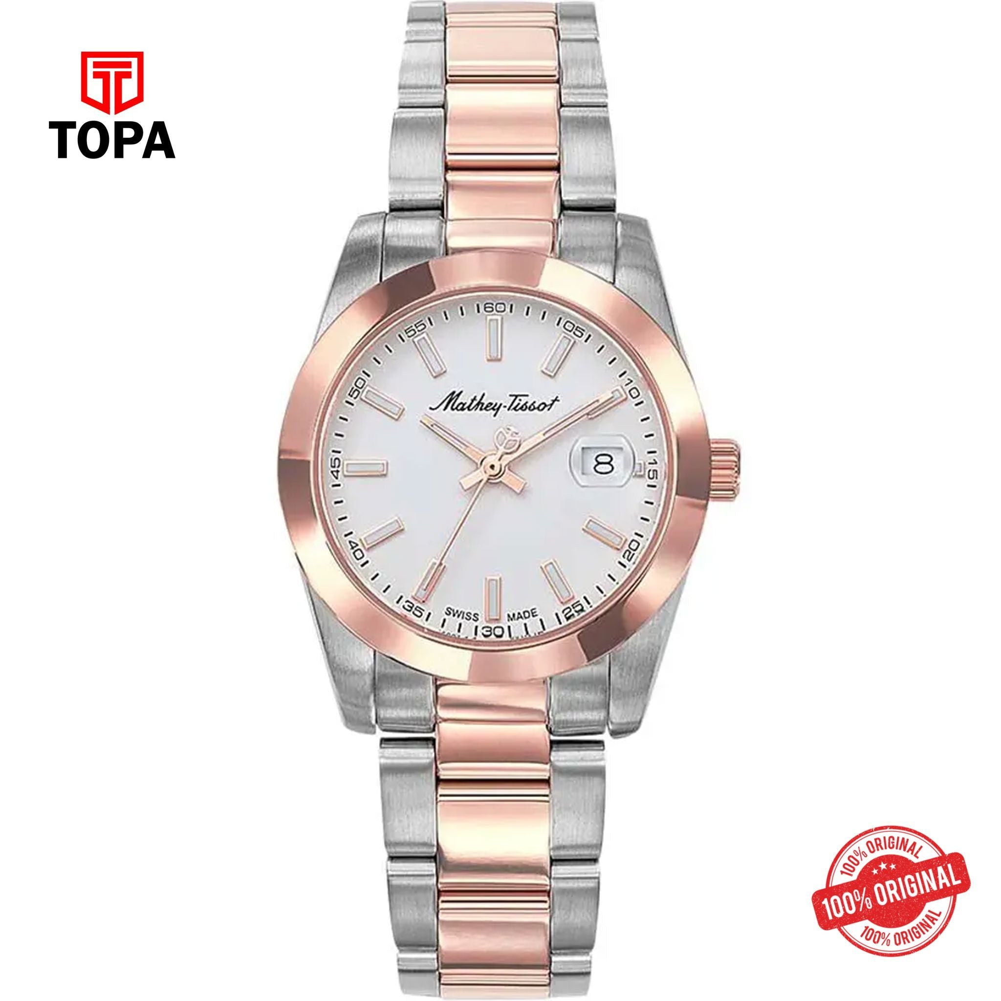 Topa Mathey-Tissot-D450RA-Metal-Band-Women-Watch - Product Image 1