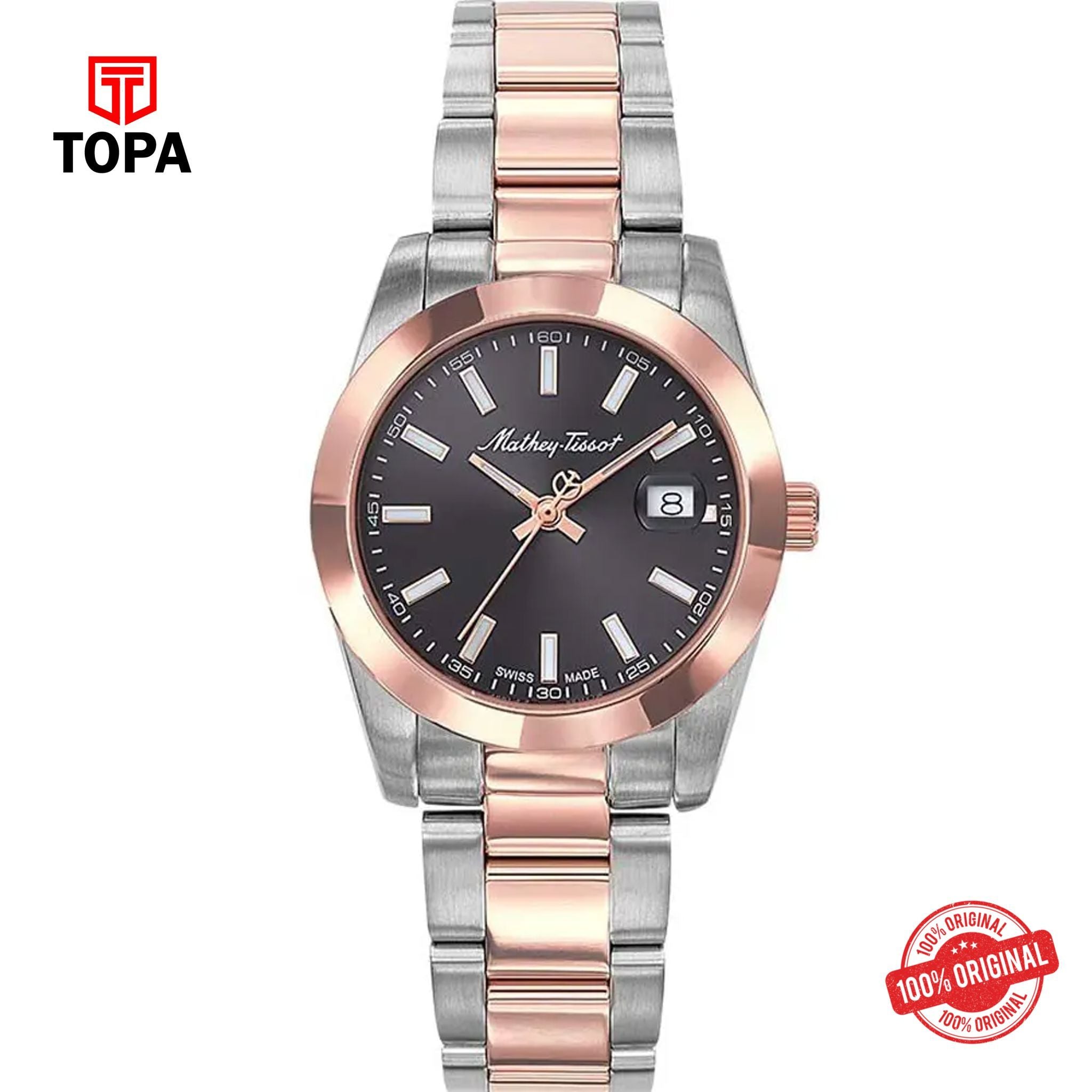 Topa Mathey-Tissot-D450RN-Metal-Band-Women-Watch - Product Image 1