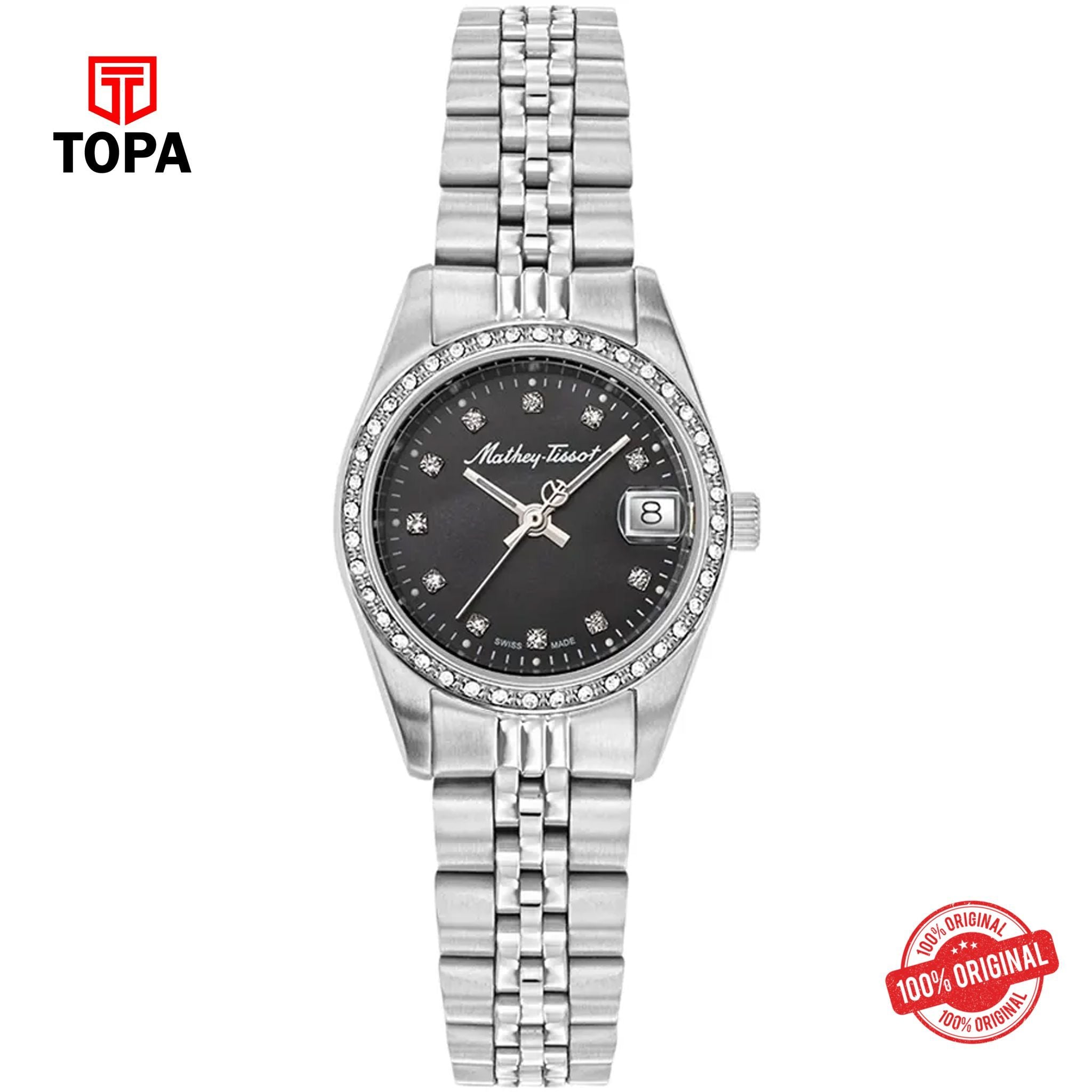 Topa Mathey-Tissot-D709AQN-Metal-Band-Women-Watch - Product Image 1