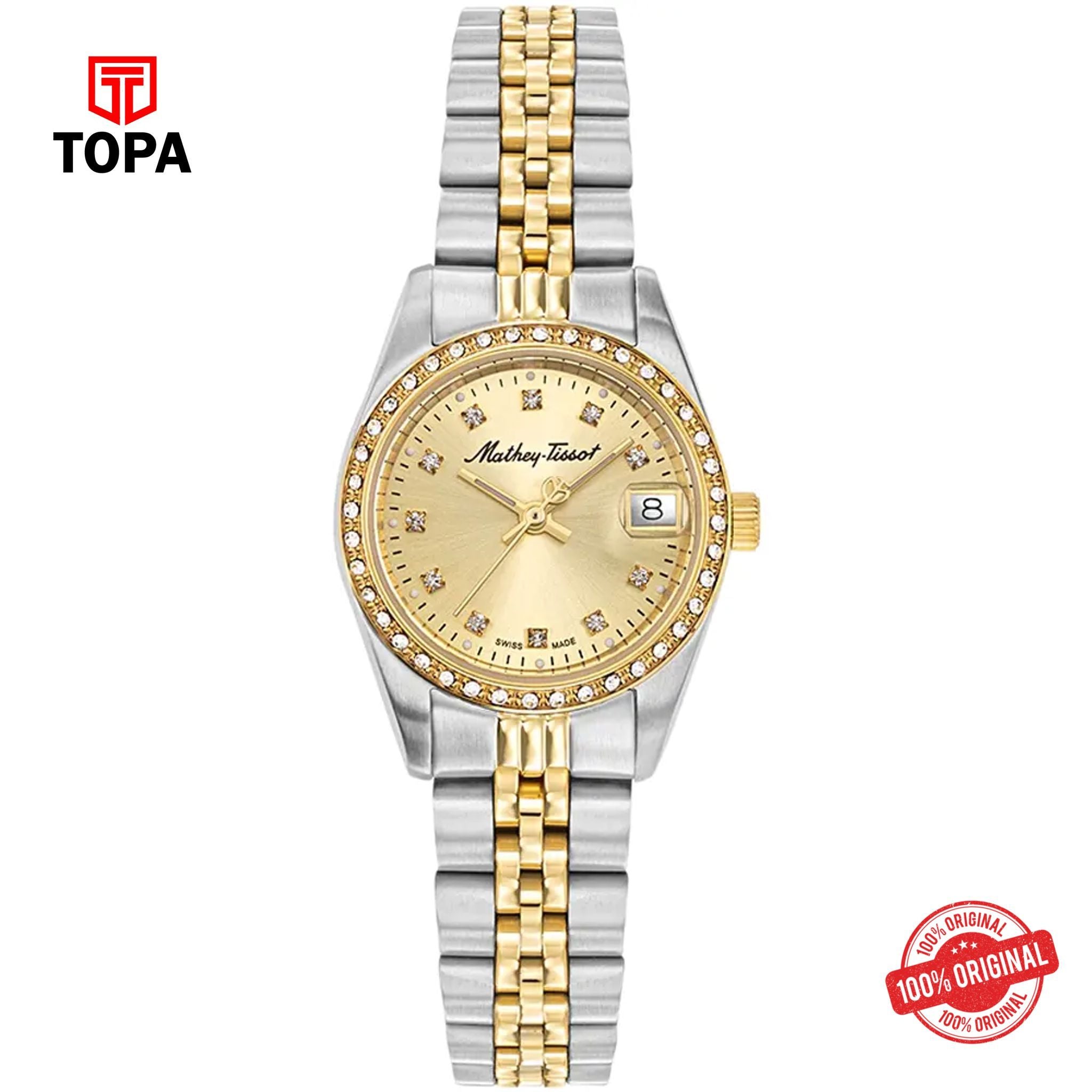 Topa Mathey-Tissot-D709BDQI-Metal-Band-Women-Watch - Product Image 1