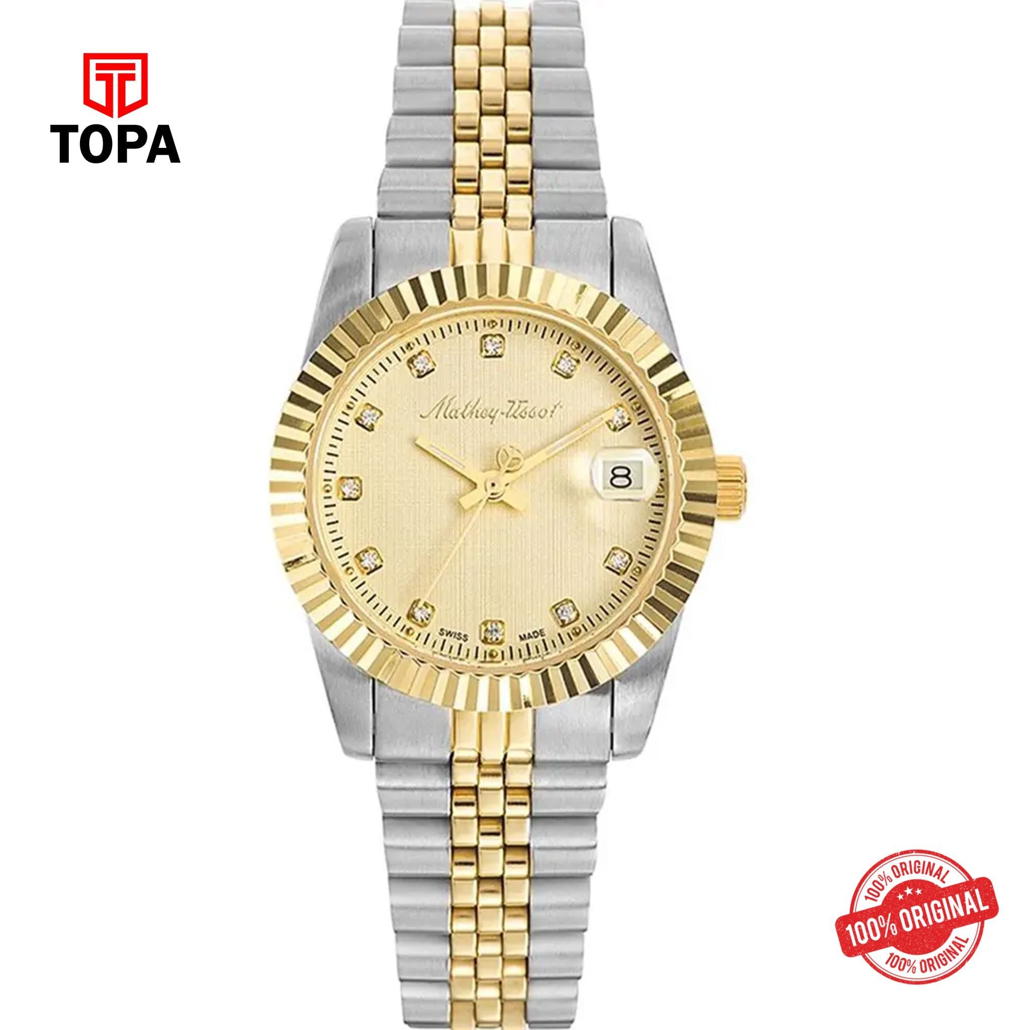 Topa Mathey-Tissot-D710BDI-Metal-Band-Women-Watch - Product Image 1