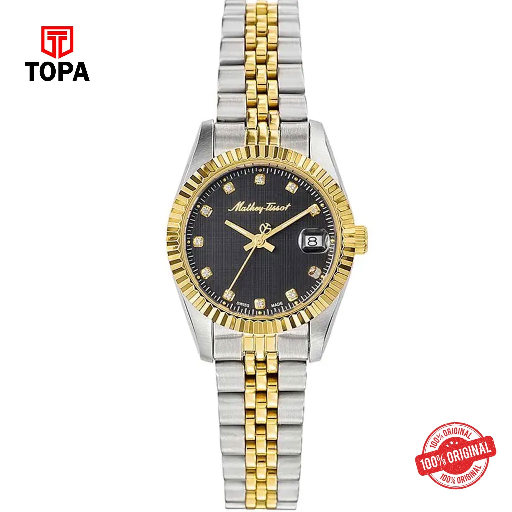 Topa Mathey-Tissot-D710BN-Metal-Band-Women-Watch - Product Image 1