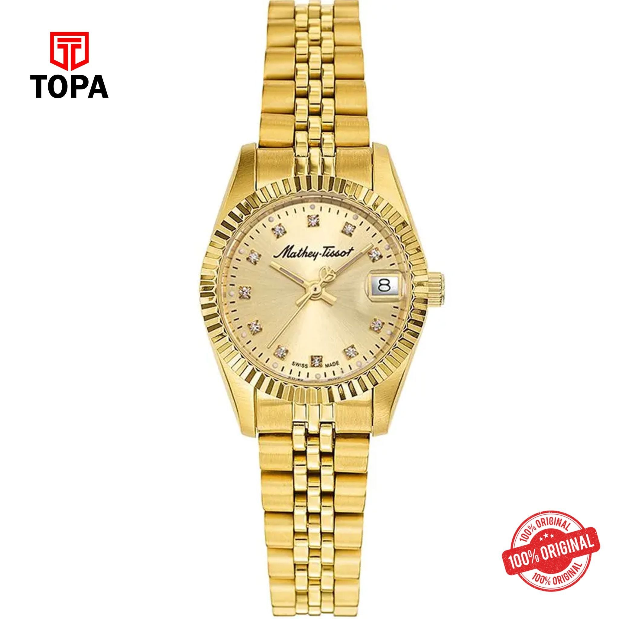 Topa Mathey-Tissot-D710PDI-Metal-Band-Women-Watch - Product Image 1