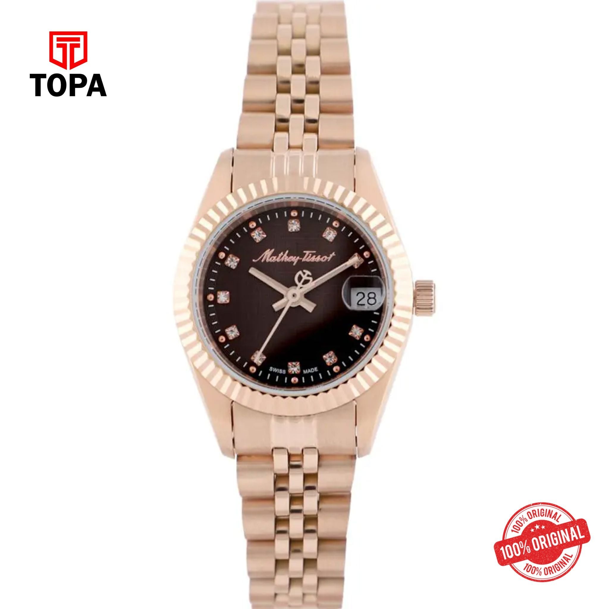 Topa Mathey-Tissot-D710PRM-Metal-Band-Women-Watch - Product Image 1