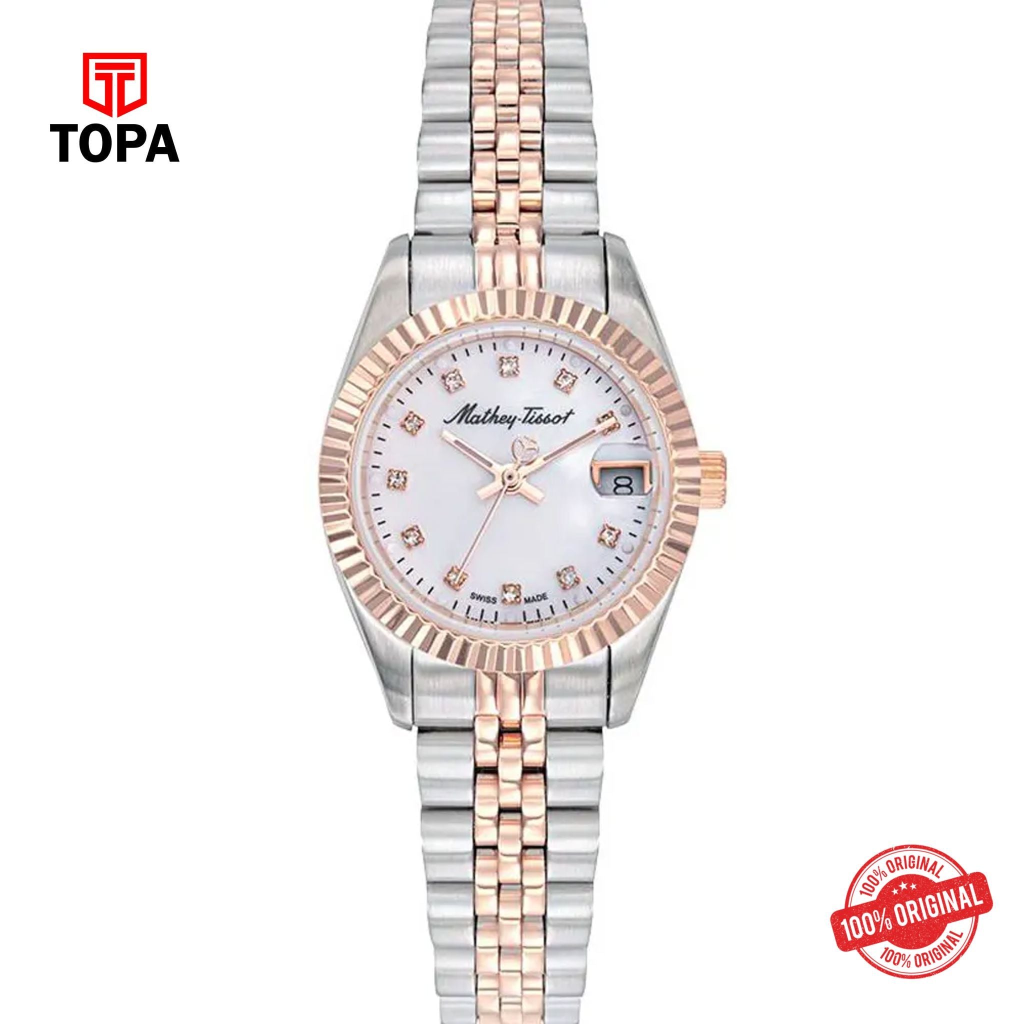Topa Mathey-Tissot-D710RA-Metal-Band-Women-Watch - Product Image 1