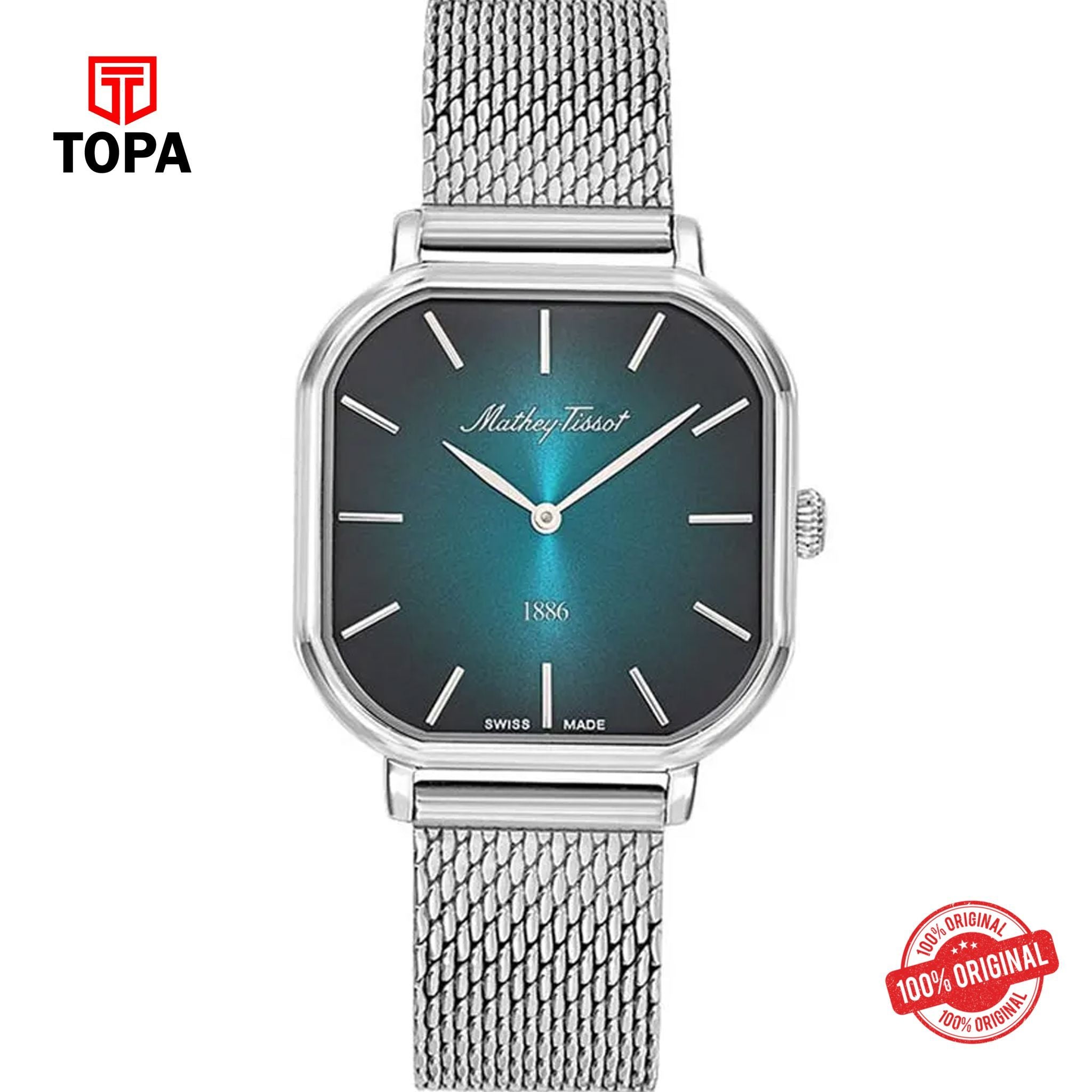 Topa Mathey-Tissot-D7917AV-Metal-Band-Women-Watch - Product Image 1