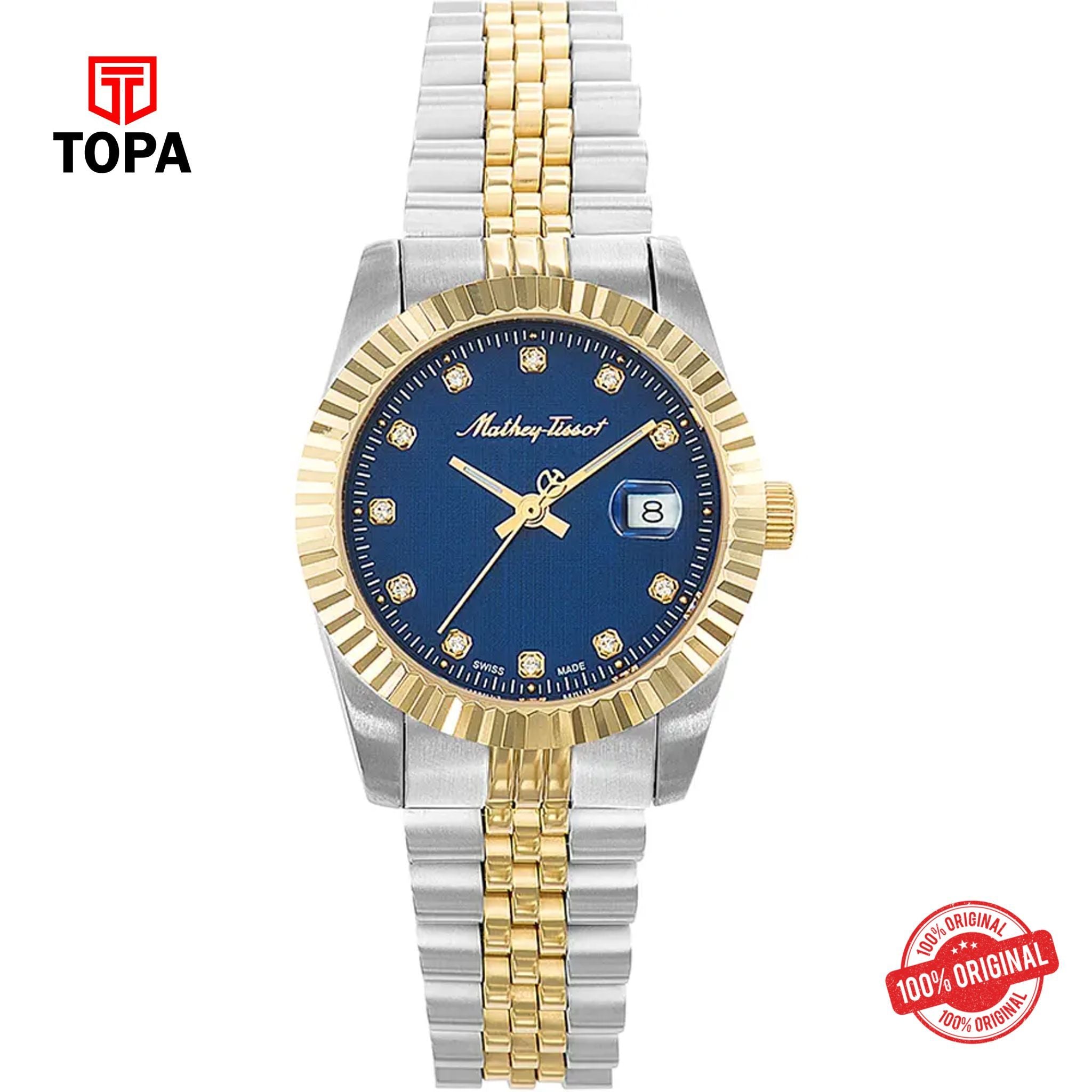 Topa Mathey-Tissot-D810BBU-Metal-Band-Women-Watch - Product Image 1