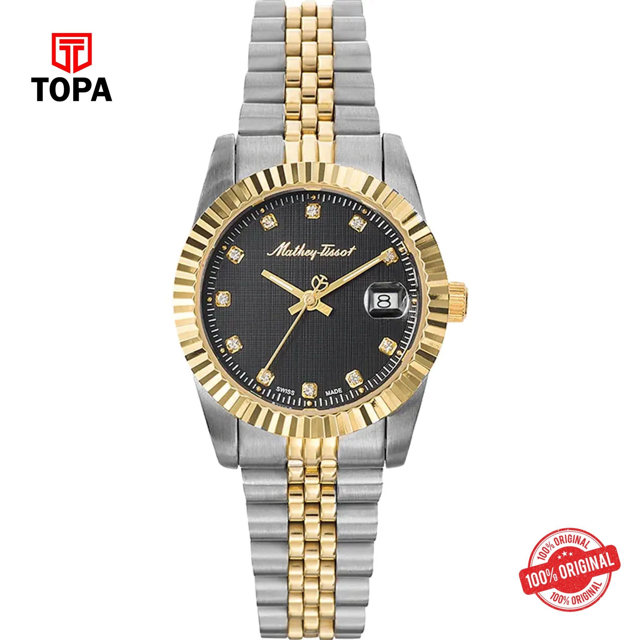 Topa Mathey-Tissot-D810BN-Metal-Band-Women-Watch - Product Image 1