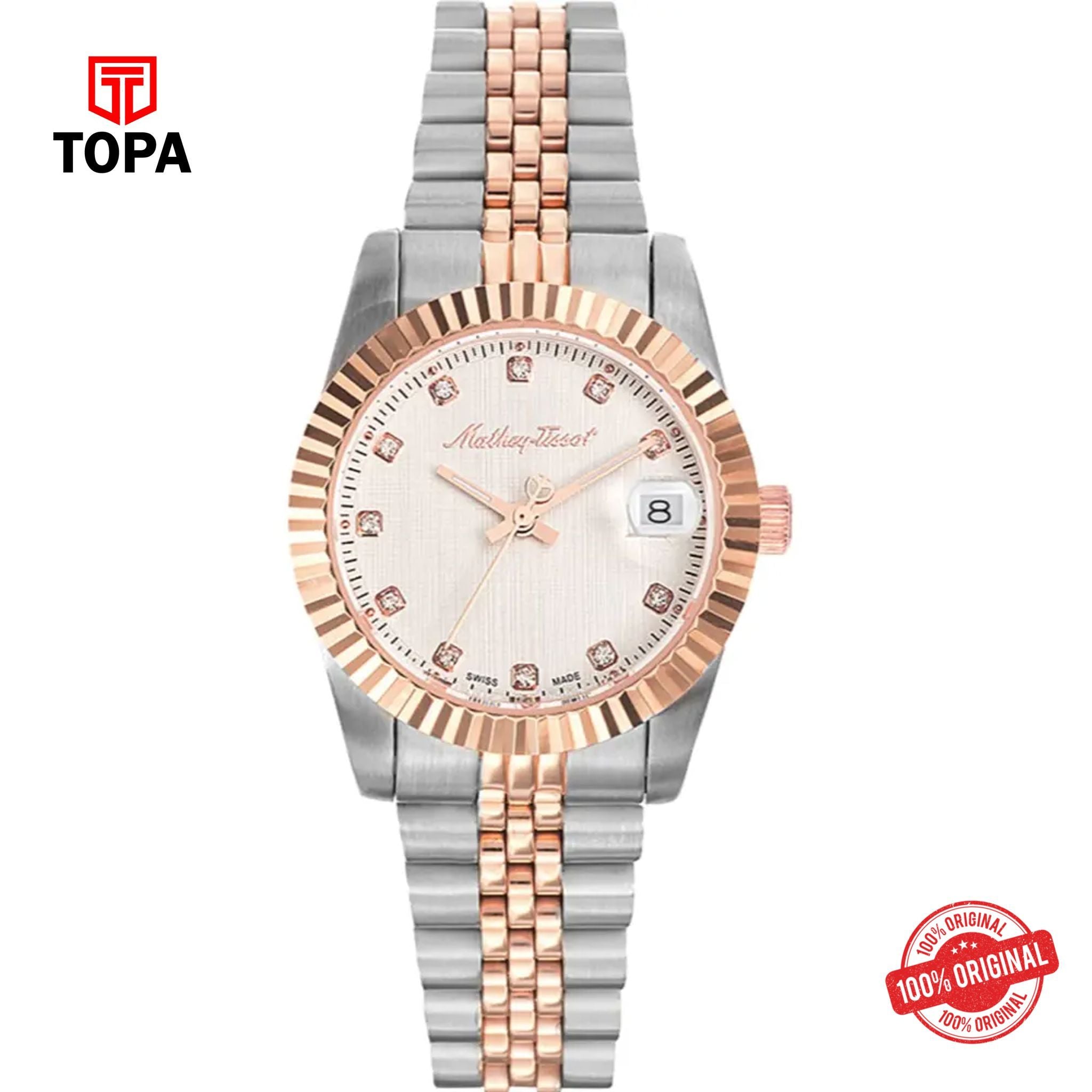 Topa Mathey-Tissot-D810RA-Metal-Band-Women-Watch - Product Image 1