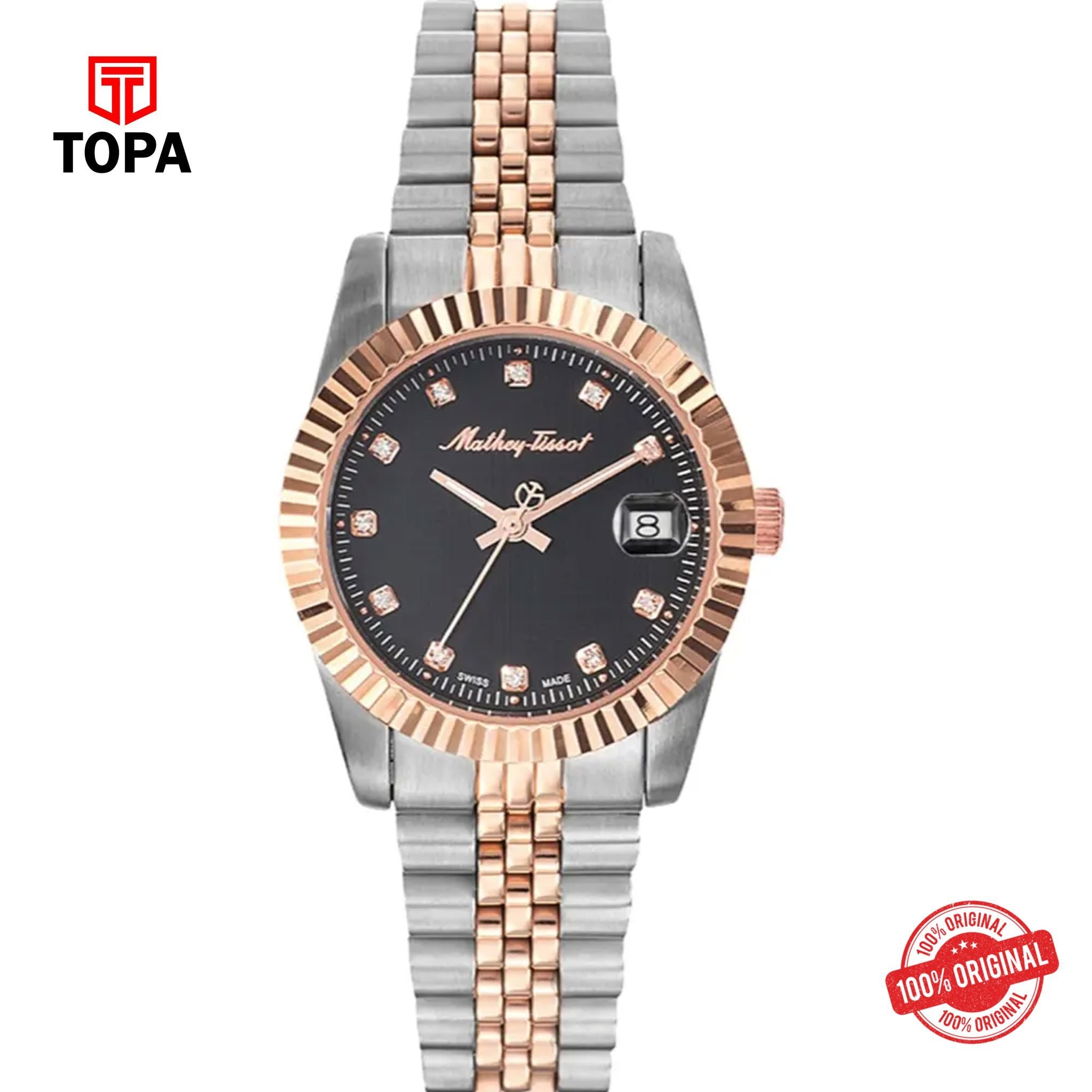 Topa Mathey-Tissot-D810RN-Metal-Band-Women-Watch - Product Image 1