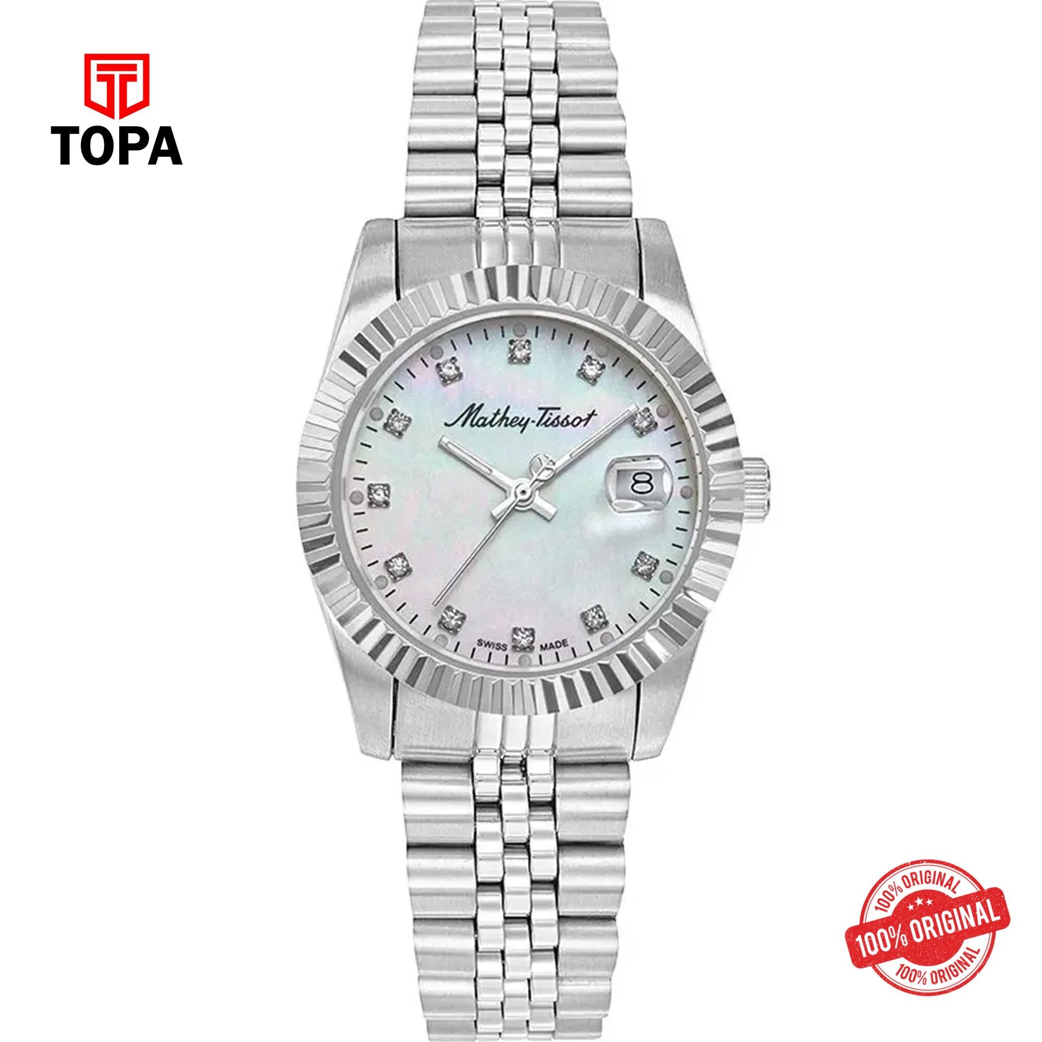 Topa Mathey-Tissot-D910AI-Metal-Band-Women-Watch - Product Image 1