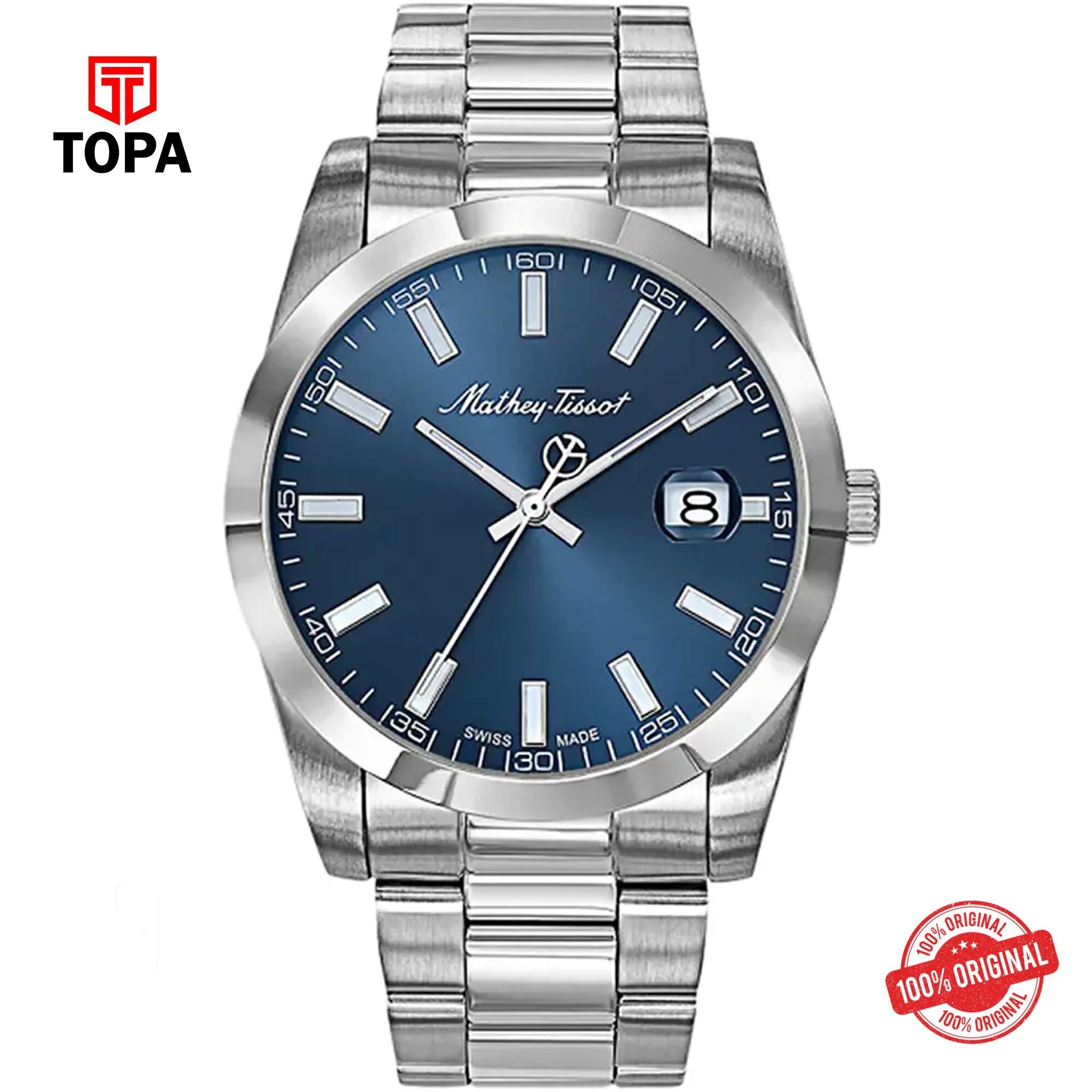 Topa Mathey-Tissot-H450ABU-Metal-Band-Men-Watch - Product Image 1