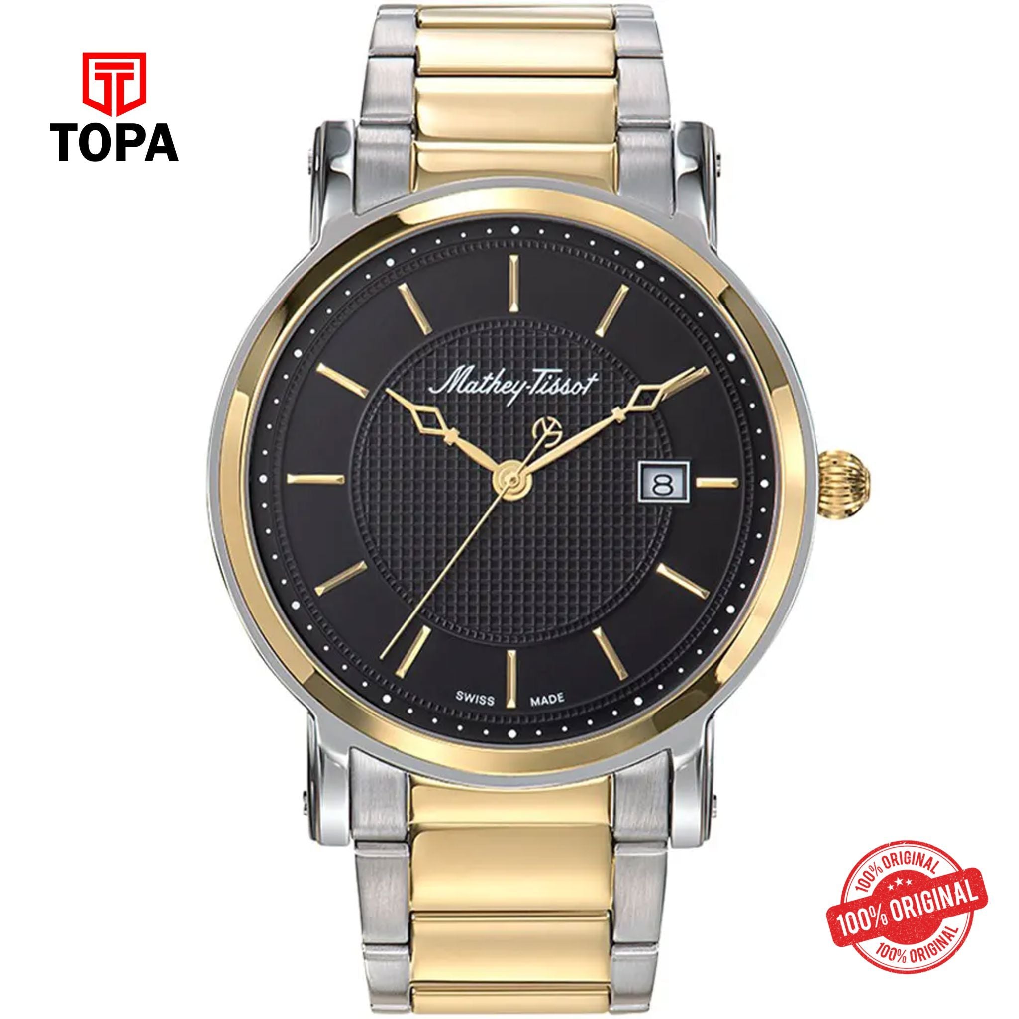 Topa Mathey-Tissot-H611251MBN-Metal-Band-Men-Watch - Product Image 1