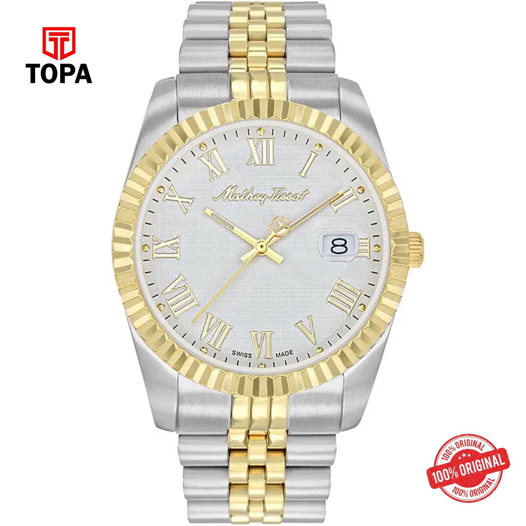 Topa Mathey-Tissot-H810BBR-Metal-Band-Men-Watch - Product Image 1
