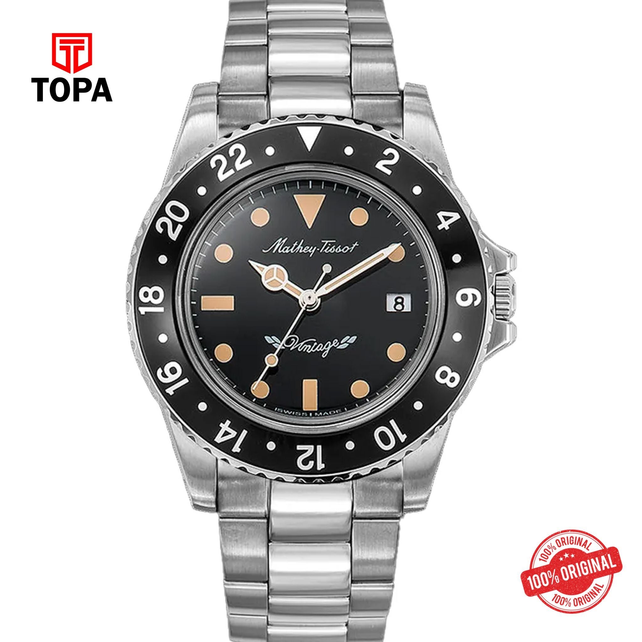 Topa Mathey-Tissot-H900AN-Metal-Band-Men-Watch - Product Image 1
