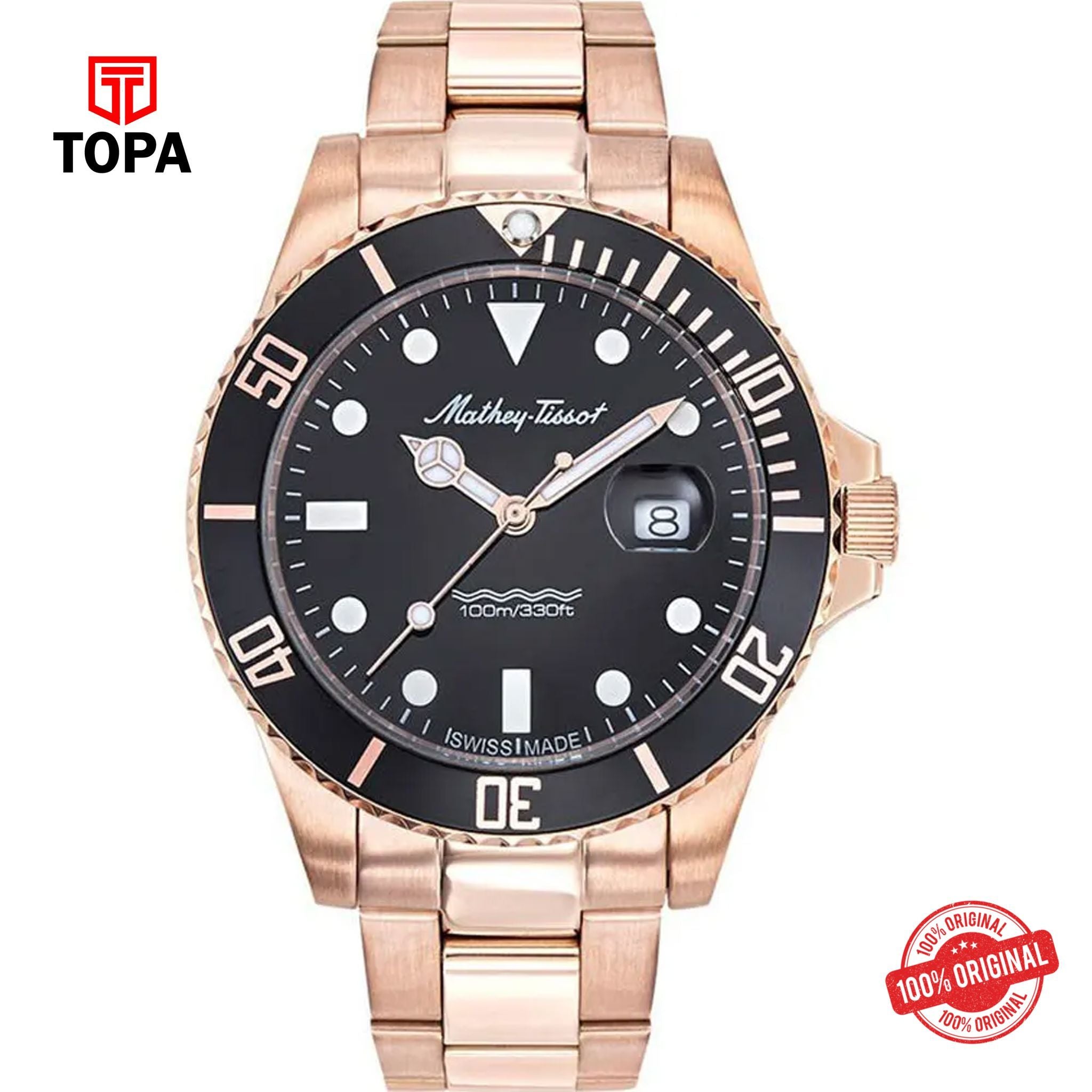 Topa Mathey-Tissot-H901PRN-Metal-Band-Men-Watch - Product Image 1