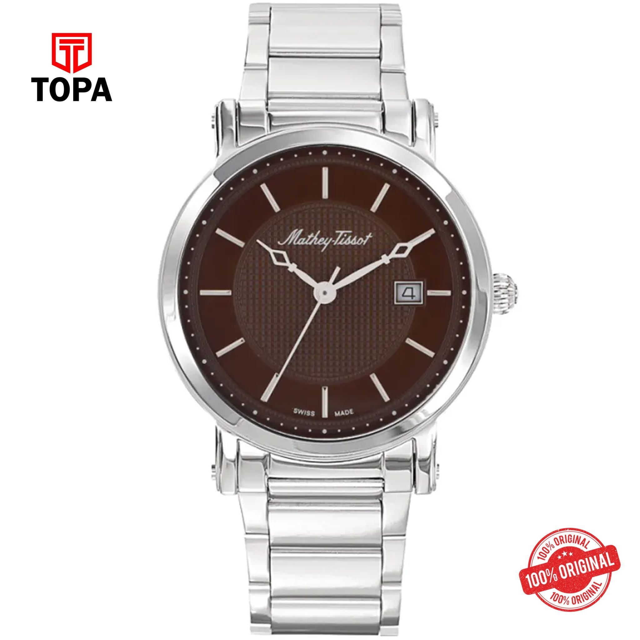 Topa Mathey-Tissot-HB611251MAM-Metal-Band-Men-Watch - Product Image 1