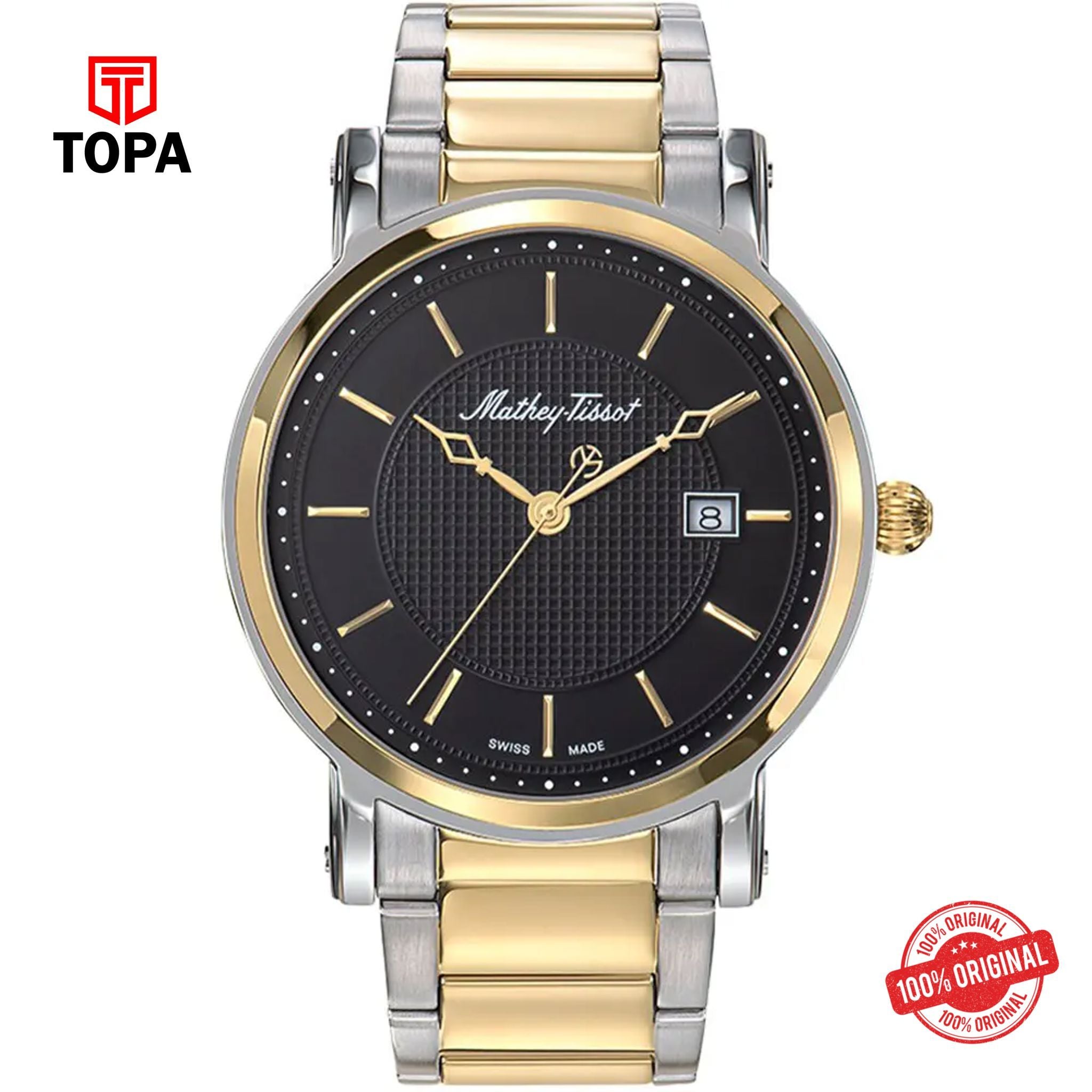 Topa Mathey-Tissot-HB611251MBN-Metal-Band-Men-Watch - Product Image 1