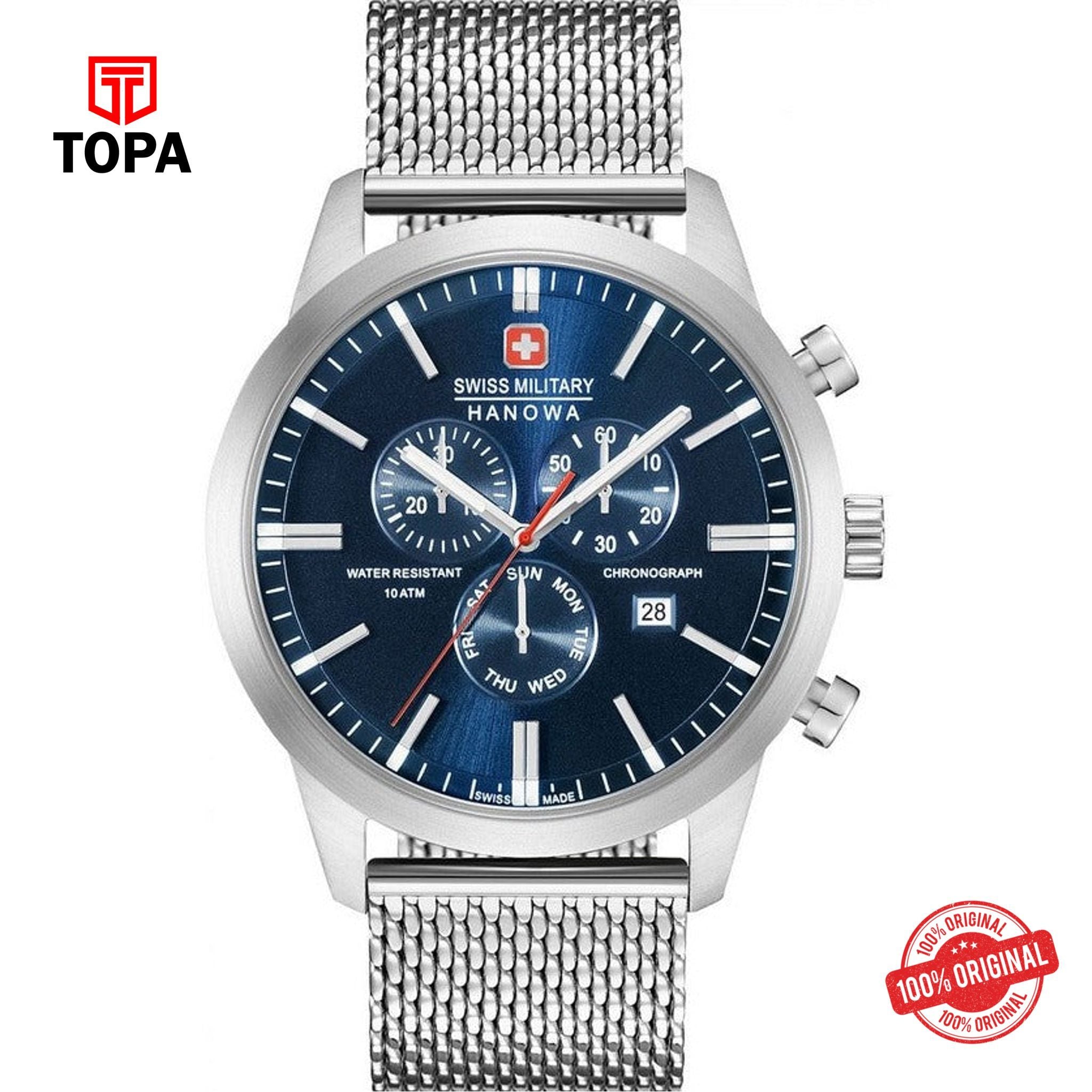 Topa Mens Swiss Military Hanowa Chrono Classic Watch 06-3308.04.003 - Product Image 1