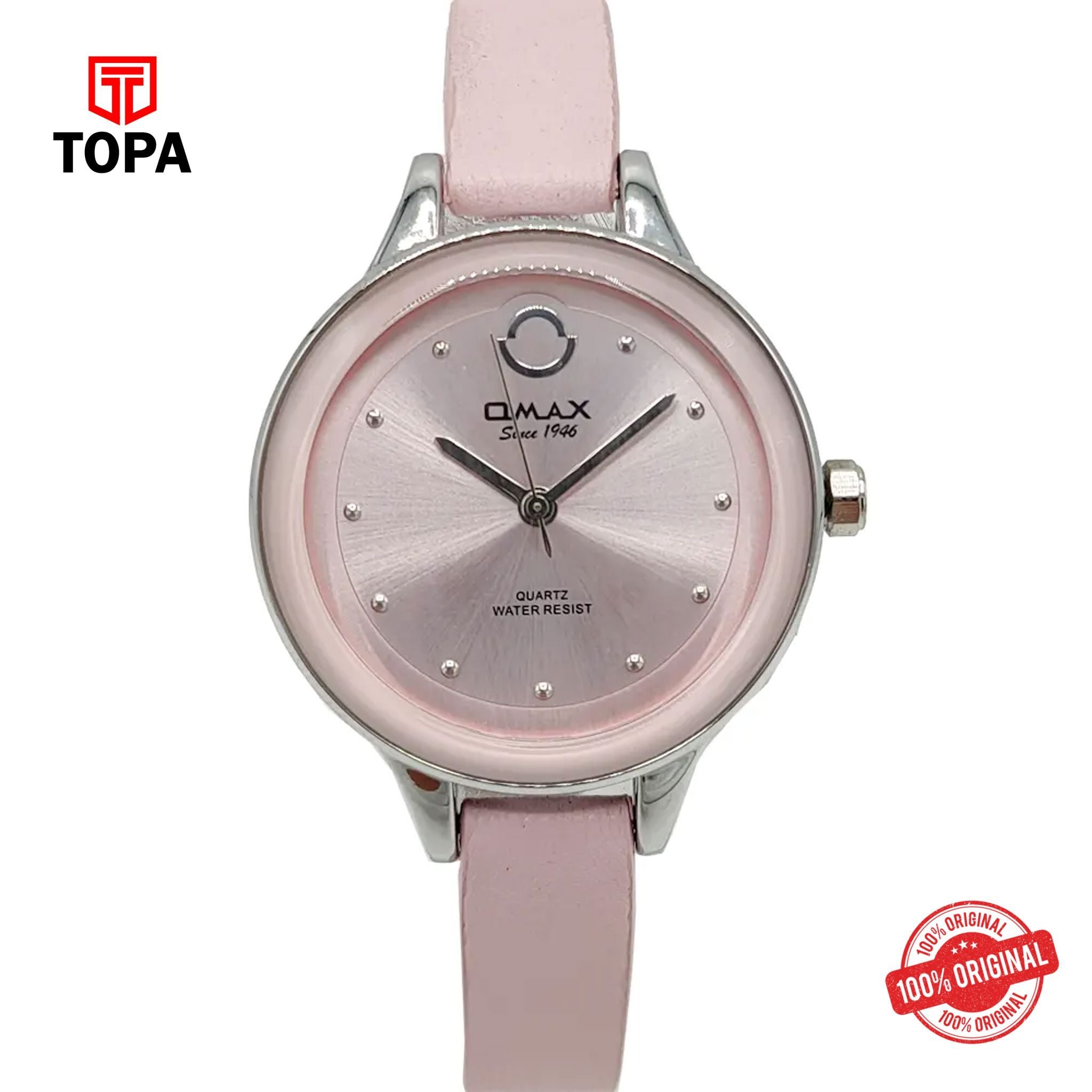 Topa Omax-CE0275IR56-Leather-Band-Women-Watch - Product Image 1