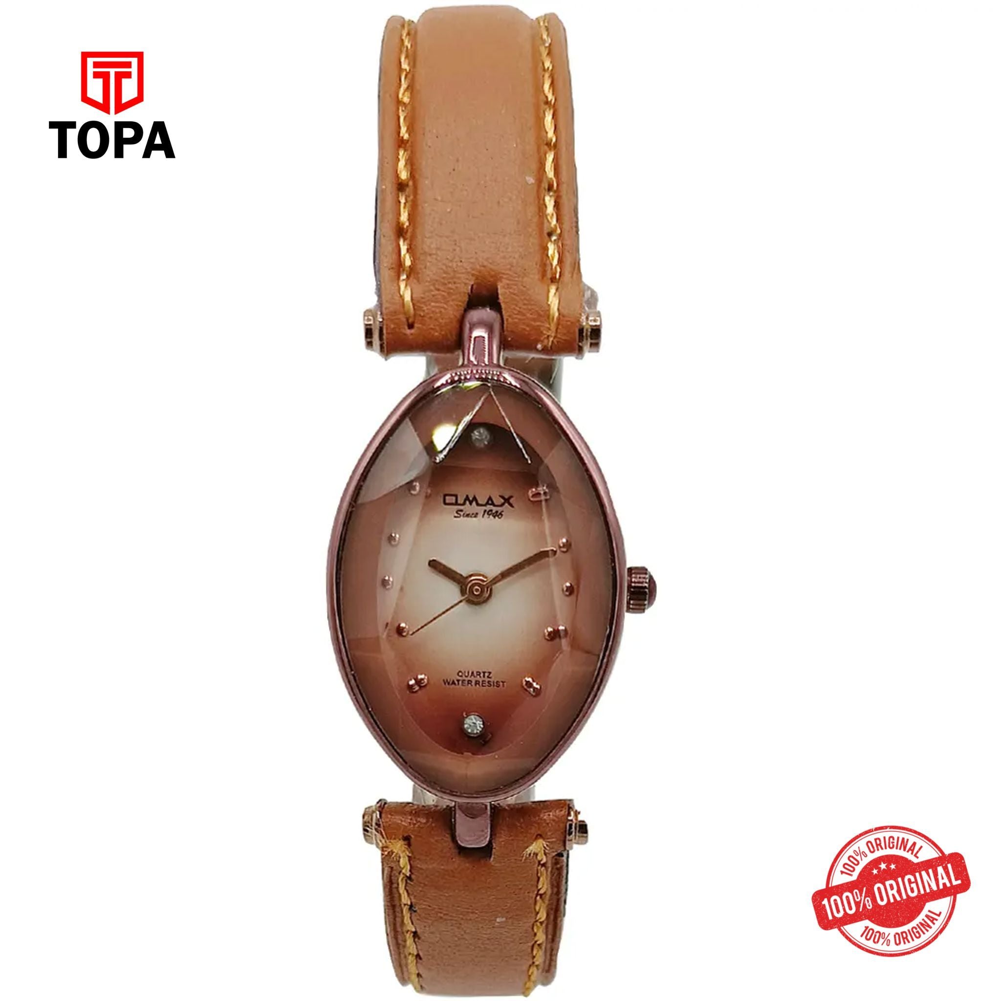 Topa Omax-CT77745Q0D-Leather-Band-Women-Watch - Product Image 1
