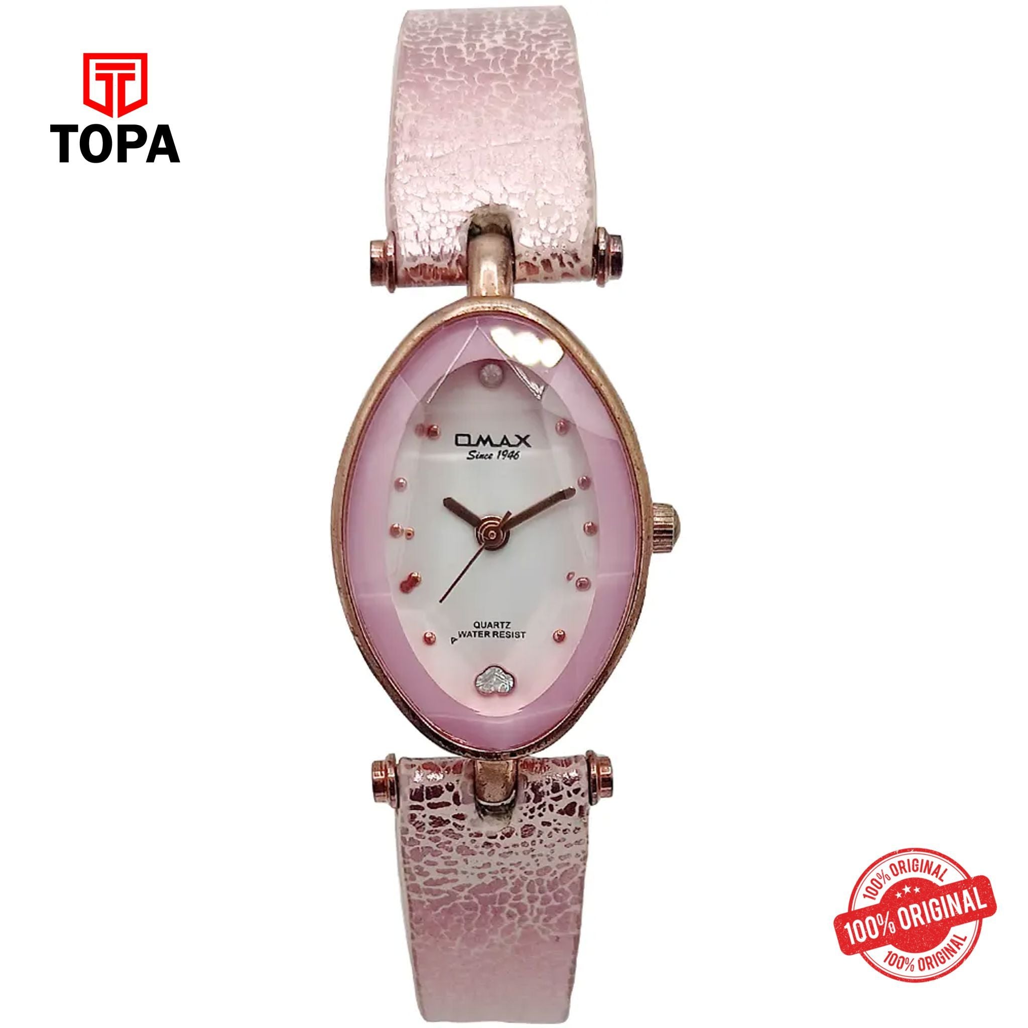 Topa Omax-CT77746R16-Leather-Band-Women-Watch - Product Image 1