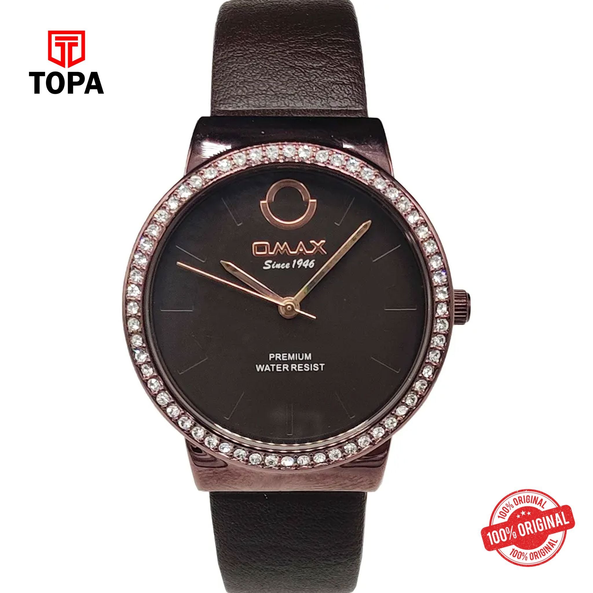 Topa Omax-GC07F55I-Leather-Band-Women-Watch - Product Image 1
