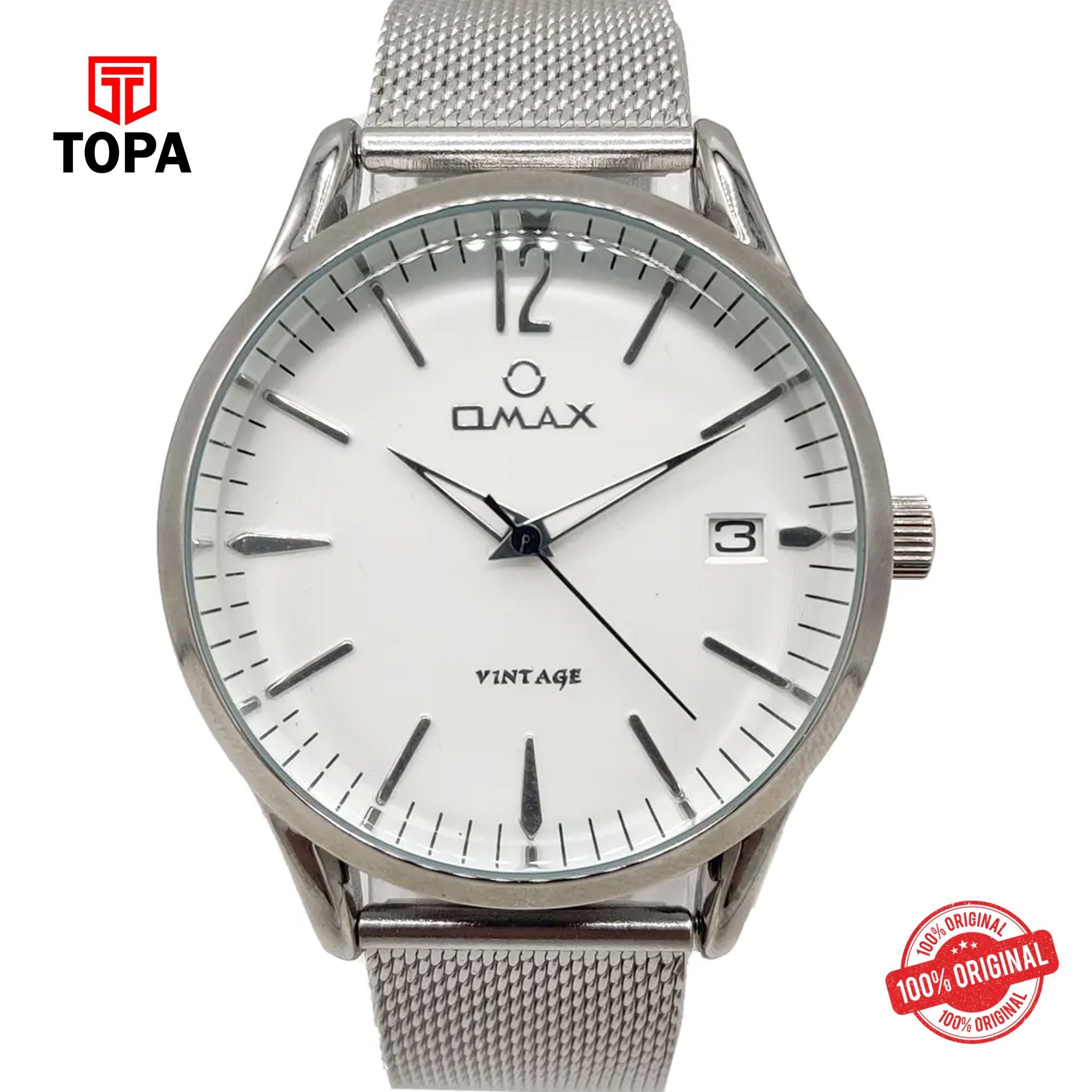Topa Omax-VC06P36I-Mesh-Band-Men-Watch - Product Image 1