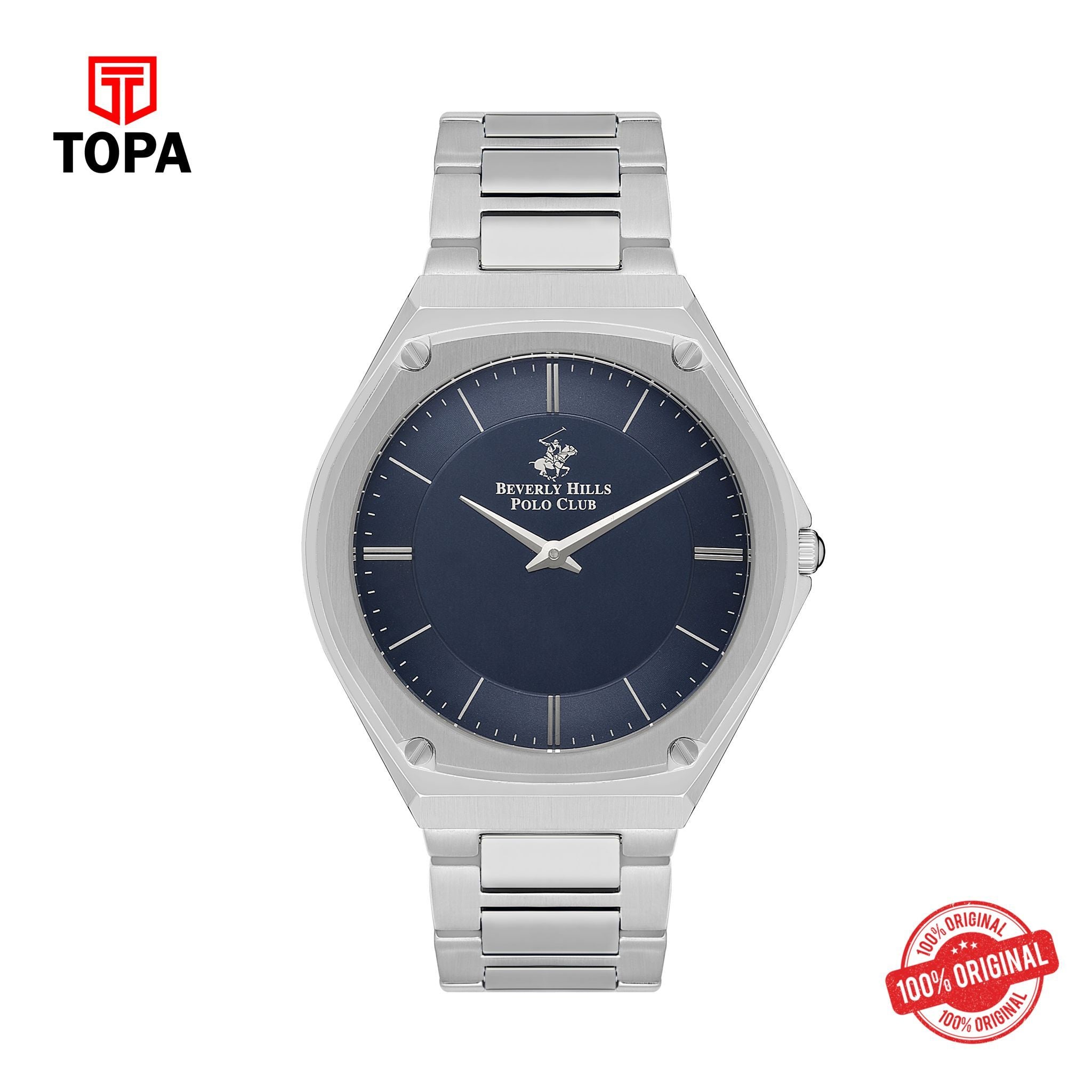 Topa Polo - BP3545X.390 Gents 3 Hands Dark Blue Dial Ceramic Sapphire Coated Glass - Product Image 1