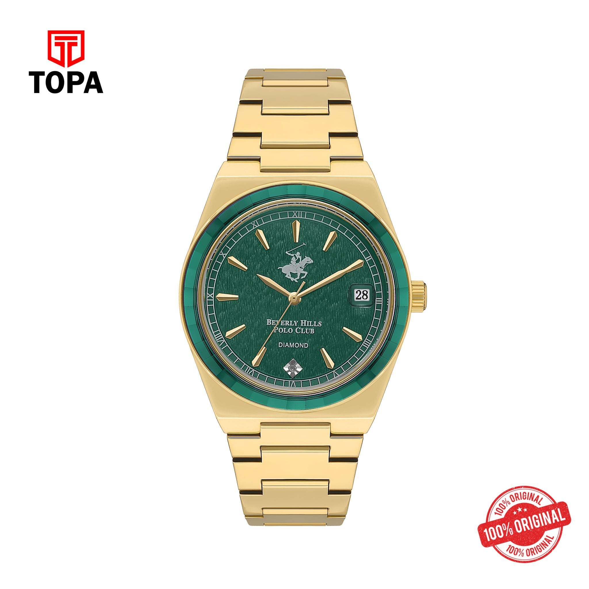 Topa Polo - BP3562C.170 - Ladies 3 Hands Glass Diamond - Product Image 1