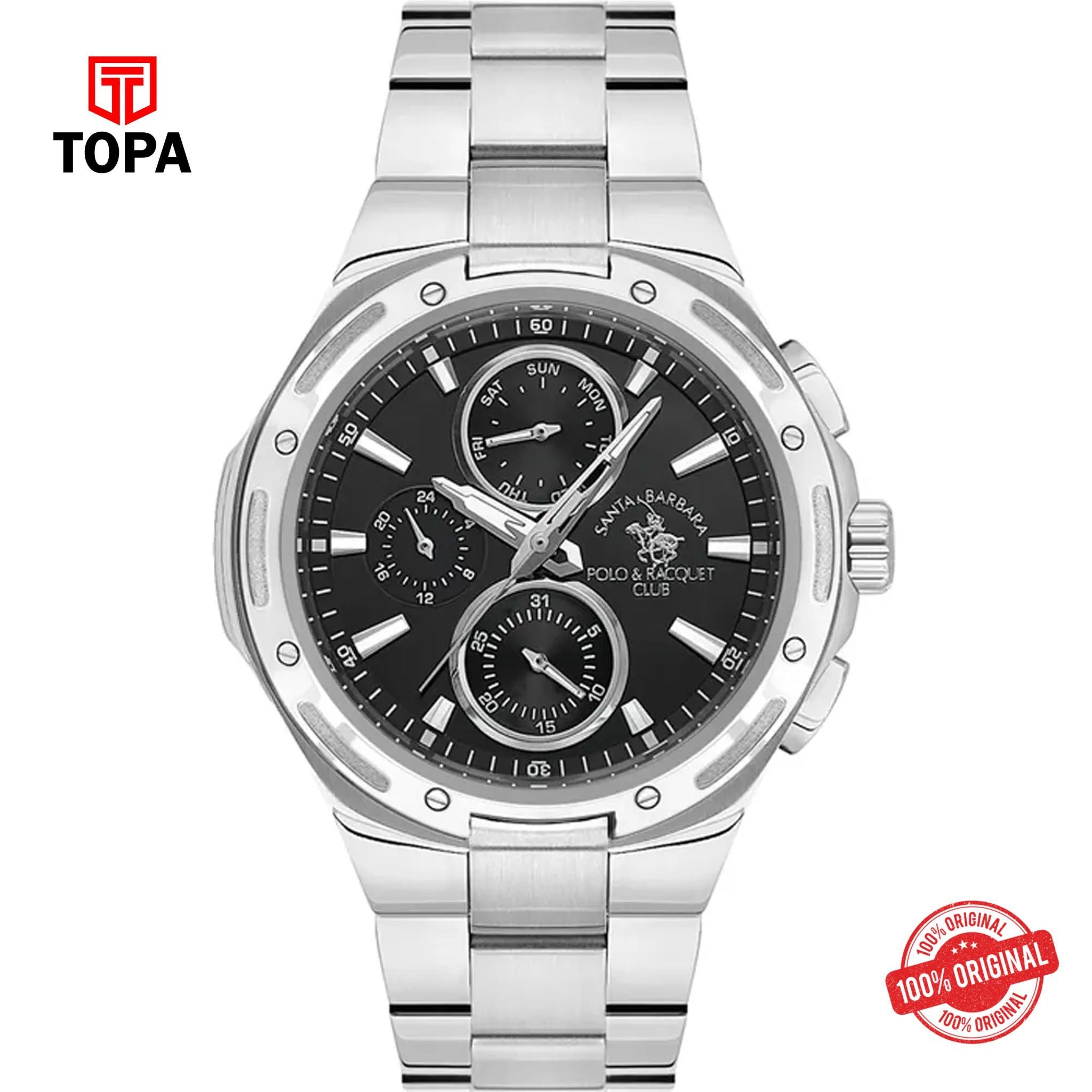Topa Santa-Barbara-Polo-SB.1.10541-2-Metal-Band-Men-Watch - Product Image 1