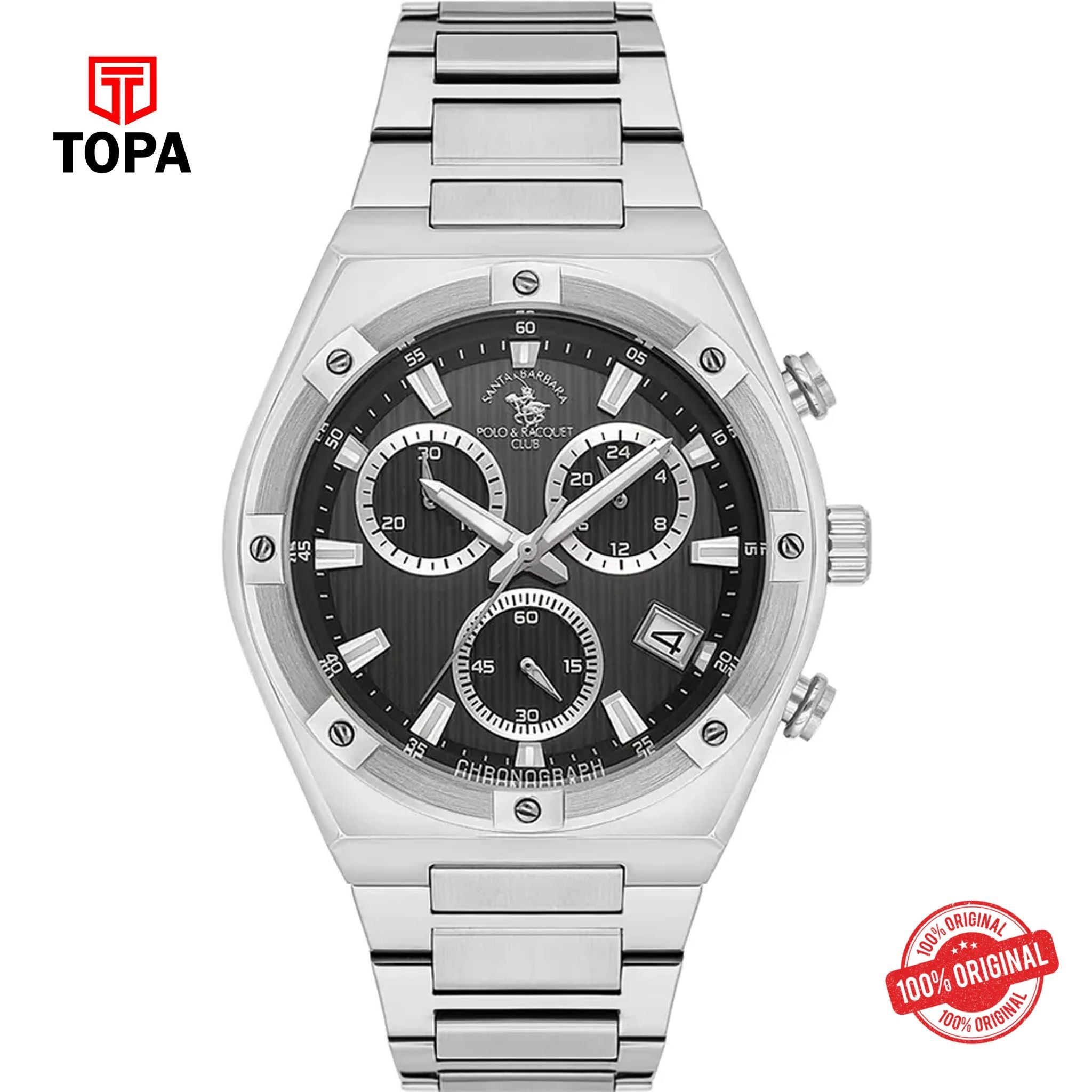 Topa Santa-Barbara-Polo-SB.1.10583-1-Metal-Band-Men-Watch - Product Image 1