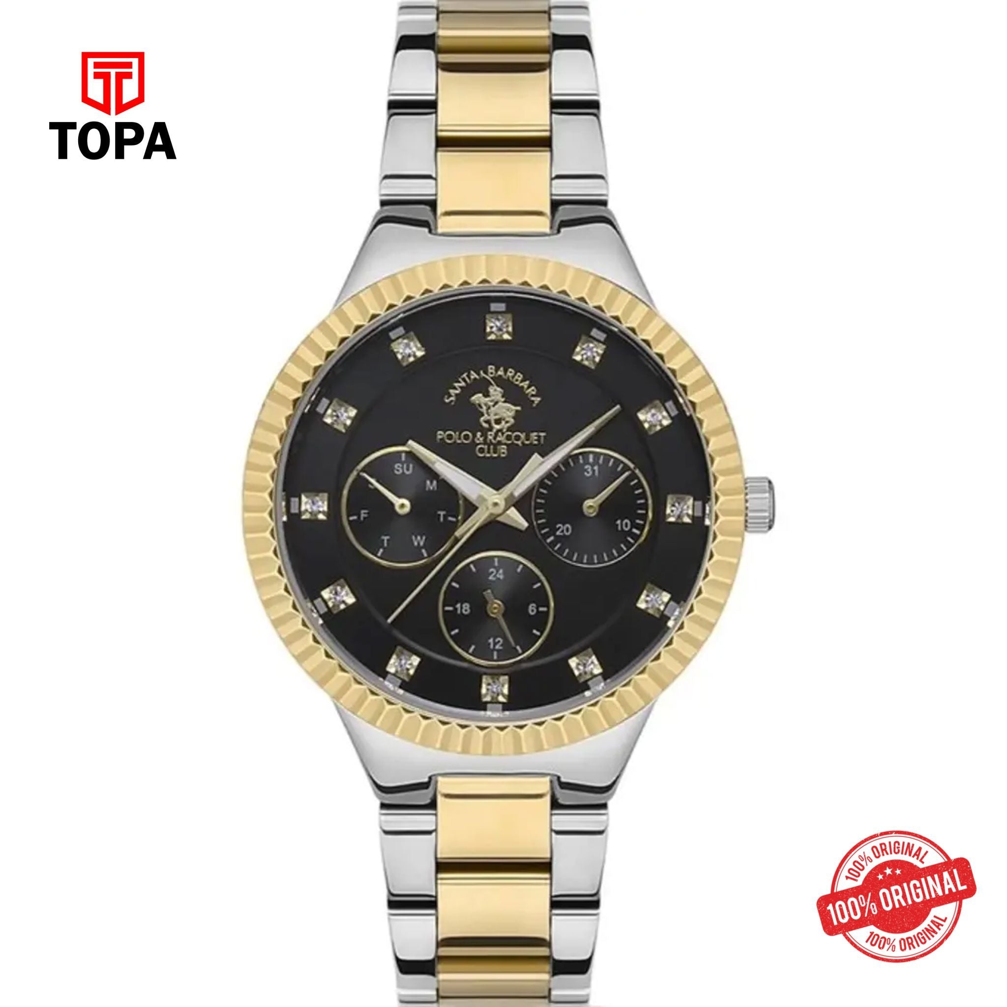 Topa Santa-Barbara-Polo-SB.1.10399-6-Metal-Band-Women-Watch - Product Image 1
