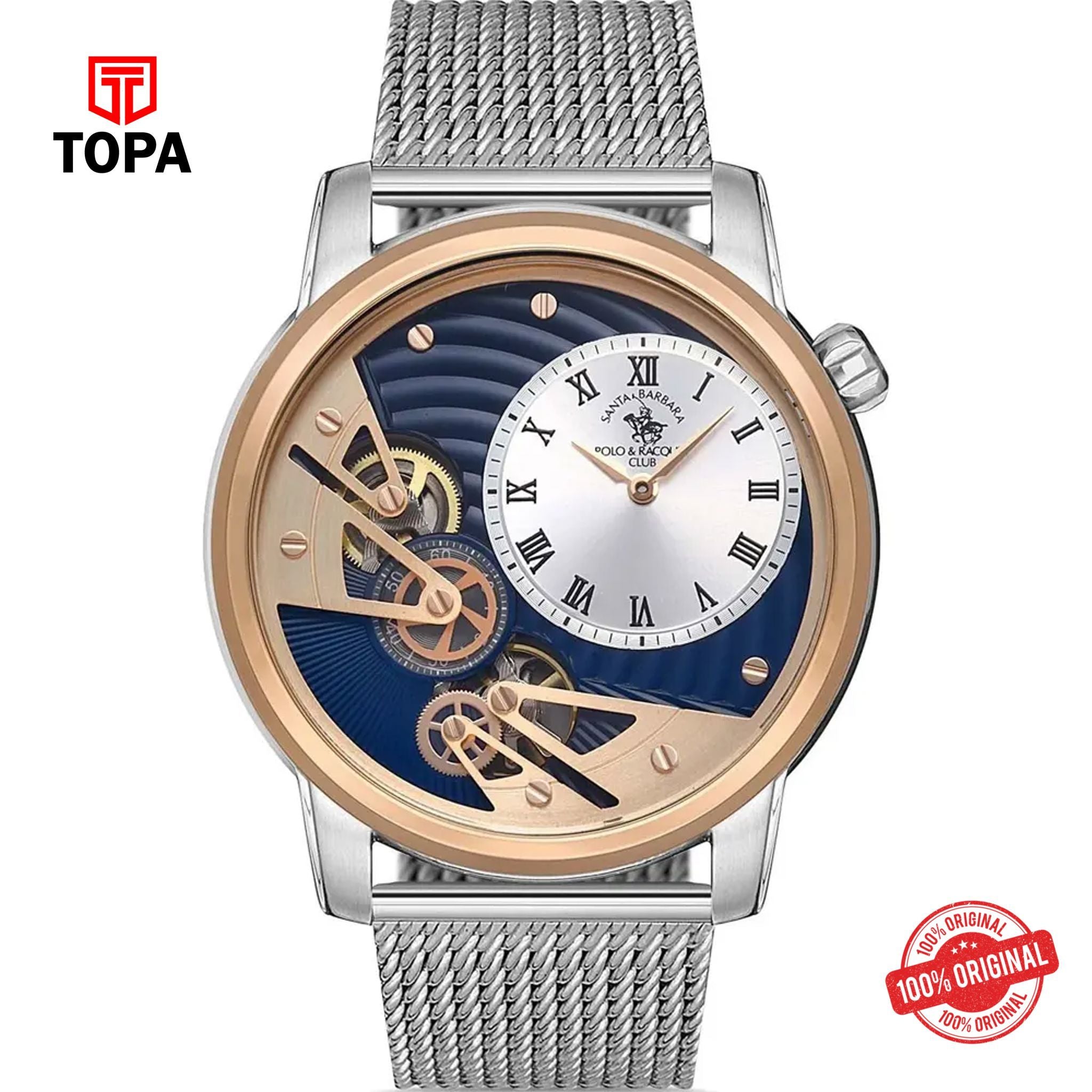 Topa Santa-Barbara-Polo-SB.1.10324-3-Mesh-Band-Men-Watch - Product Image 1