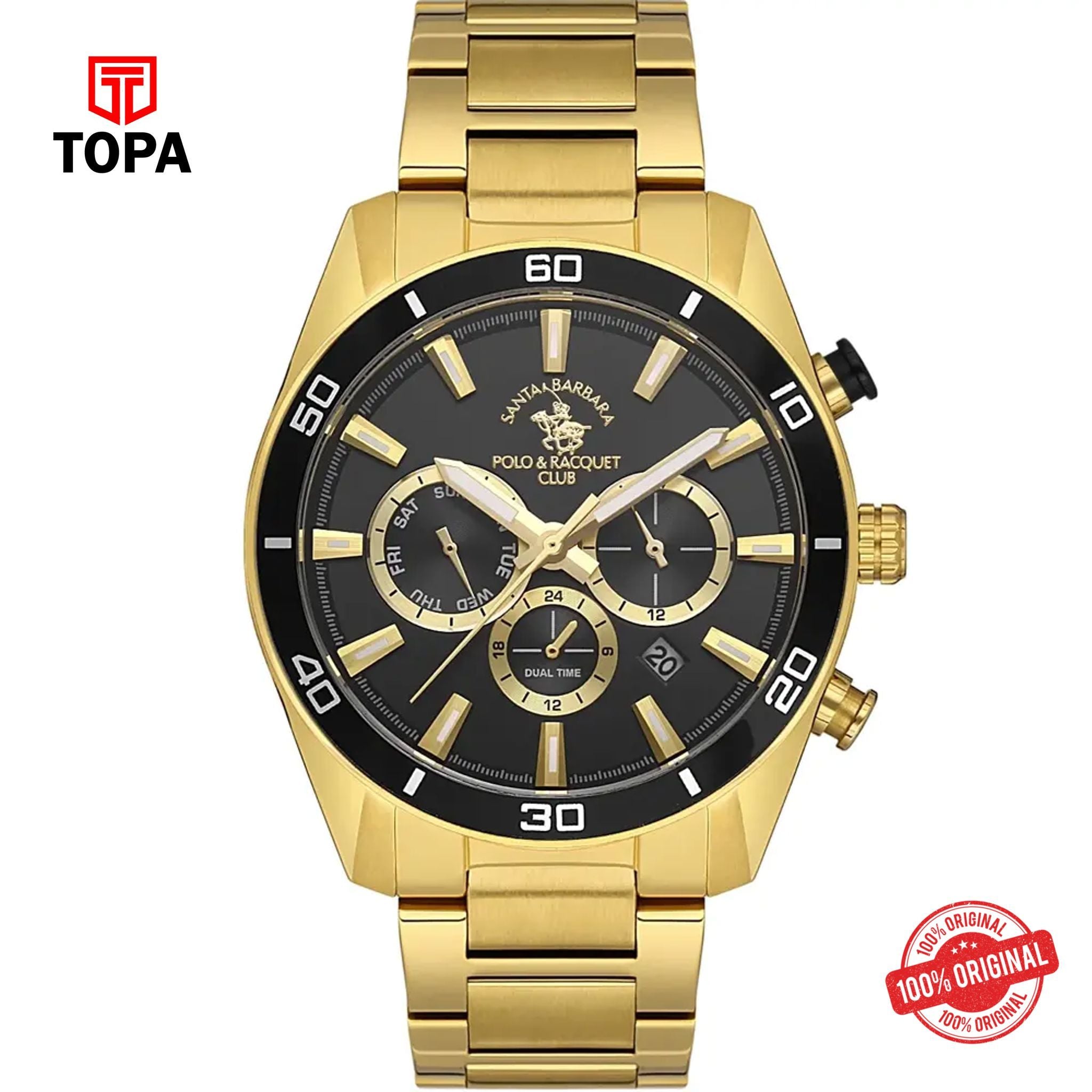 Topa Santa-Barbara-Polo-SB.1.10498-4-Metal-Band-Men-Watch - Product Image 1