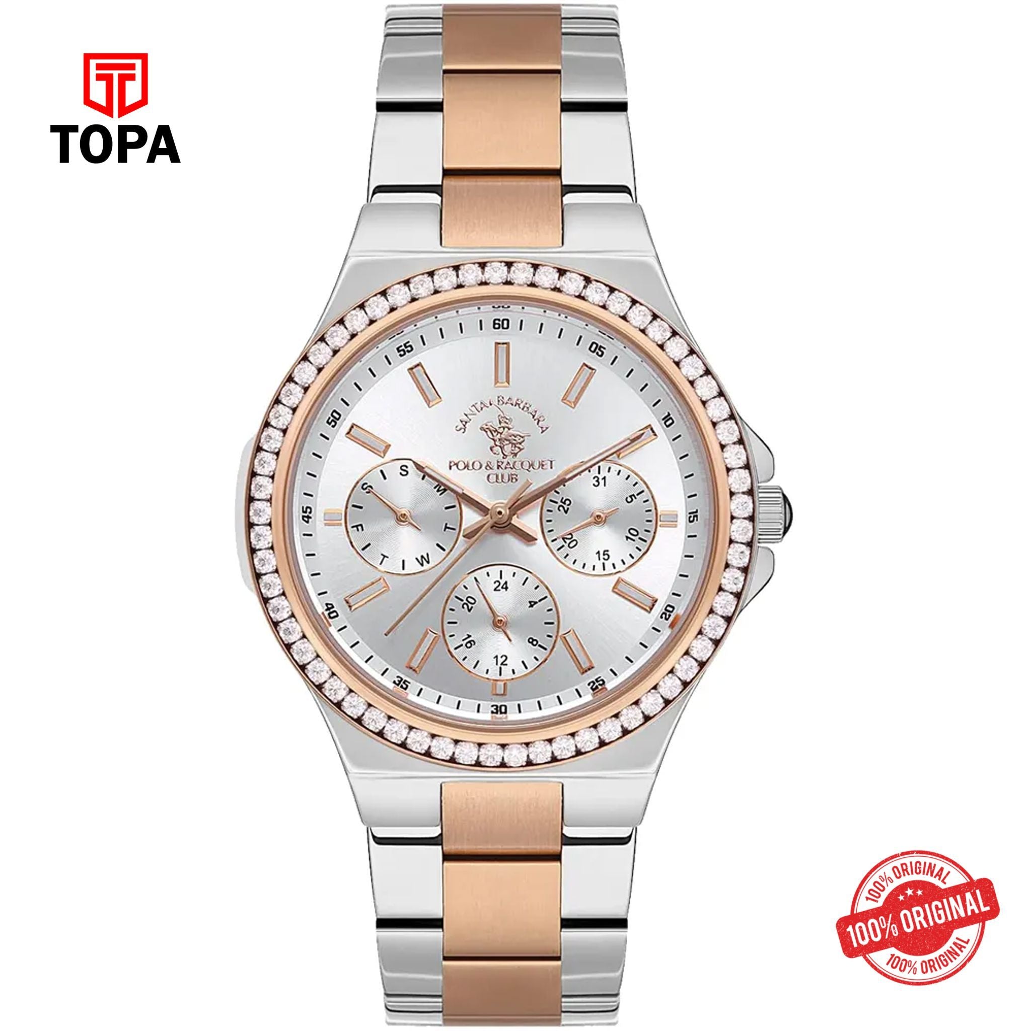 Topa Santa-Barbara-Polo-SB.1.10505-5-Metal-Band-Women-Watch - Product Image 1