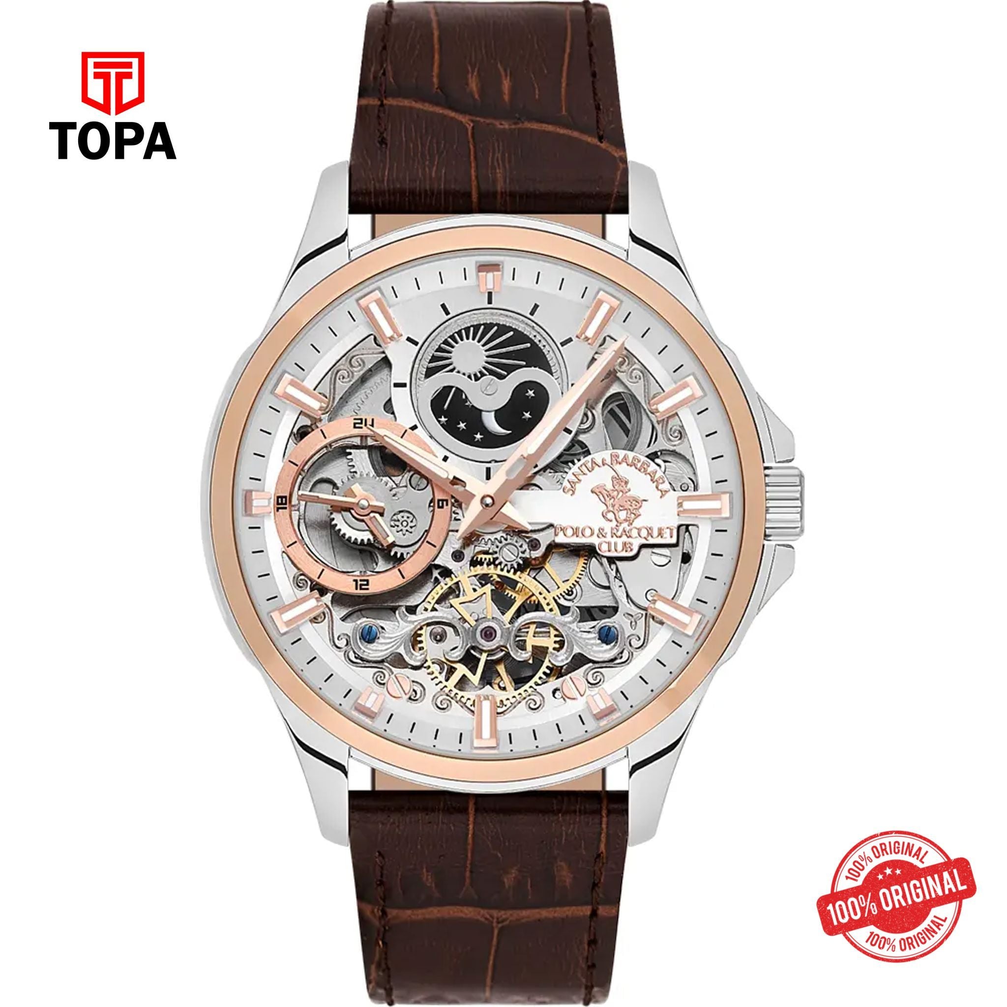 Topa Santa-Barbara-Polo-SB.1.10532-4-Leather-Band-Men-Watch - Product Image 1