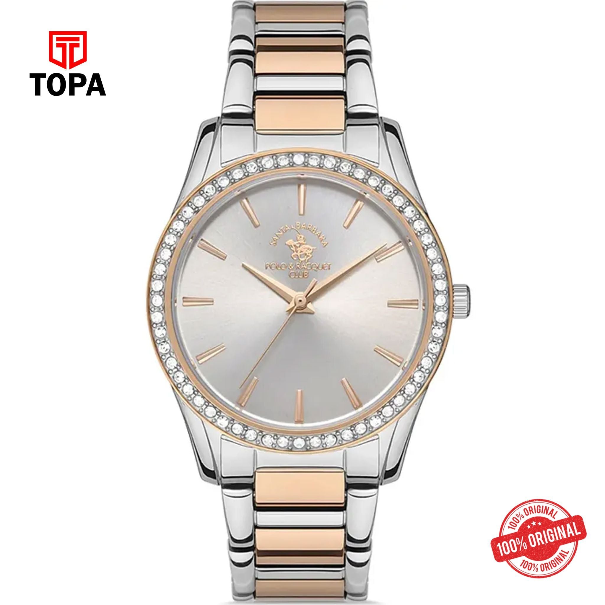 Topa Santa-Barbara-Polo-SB.1.10410-6-Metal-Band-Women-Watch - Product Image 1