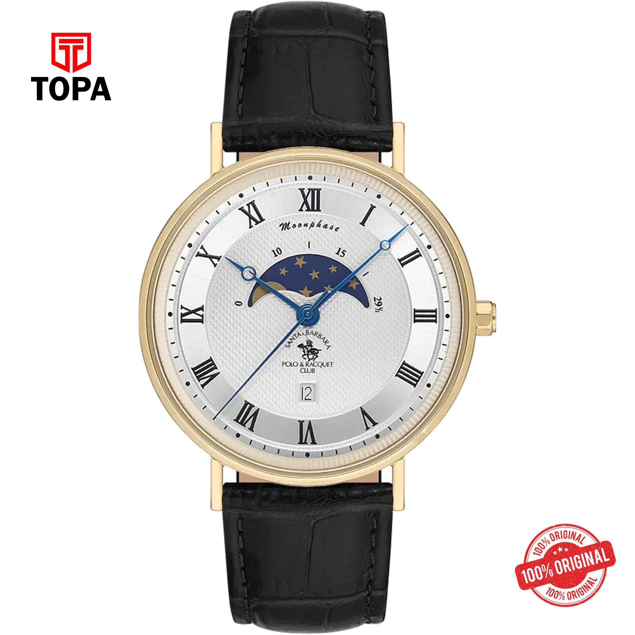Topa Santa-Barbara-Polo-SB.4.10014-4-Leather-Band-Men-Watch - Product Image 1