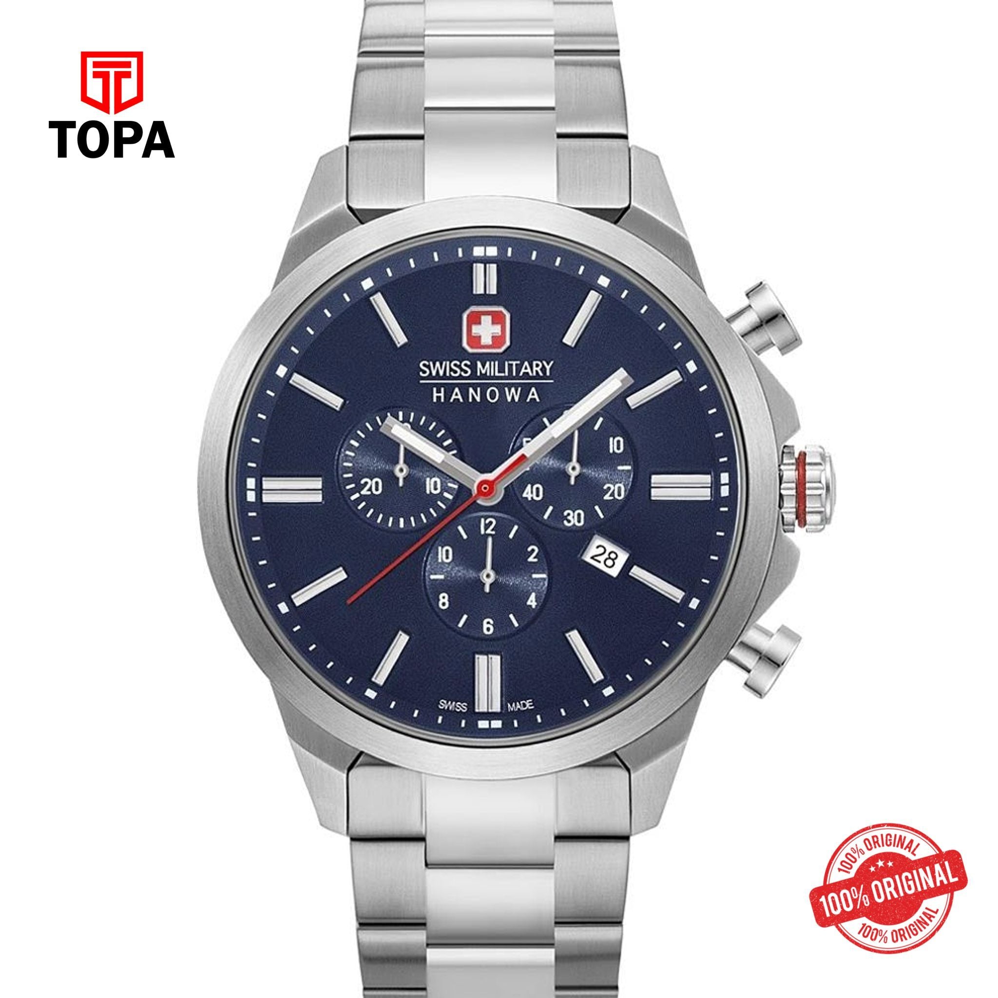 Topa Swiss Military Hanowa Gents Quartz Steel Watch 06-5332.04.003 - Product Image 1
