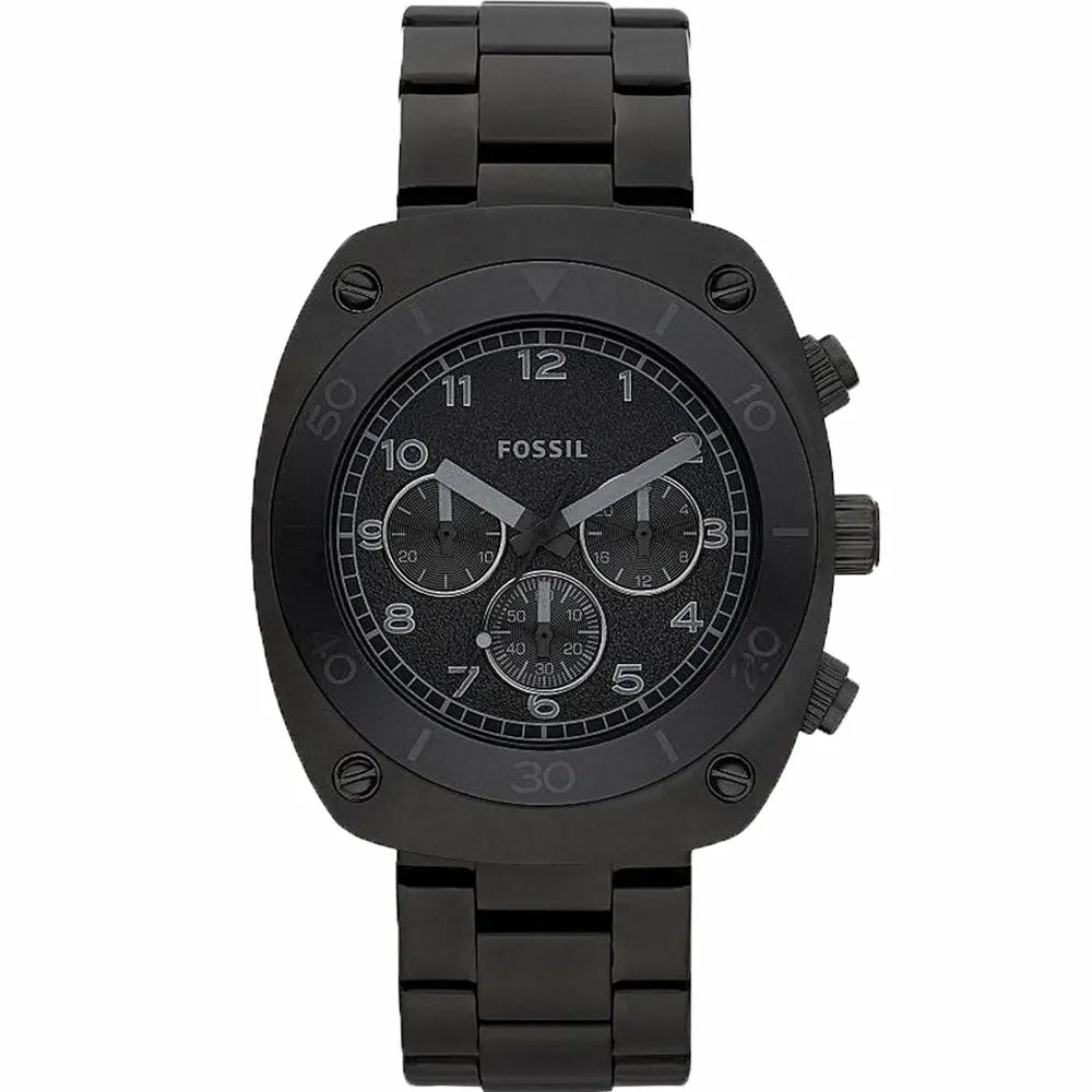 Fossil CH2777 men's quartz chronograph watch with black dial and stainless steel bracelet, stylish sporty analog design