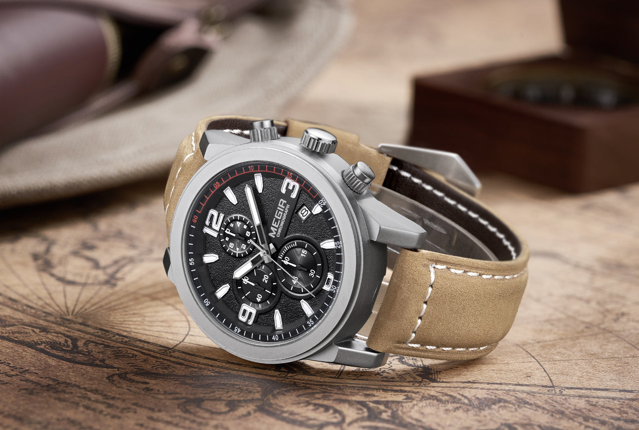 MEGIR 2026 Luxury Chronograph Men’s Watch – Waterproof, High-Quality Quartz Movement, Stylish Sport Design