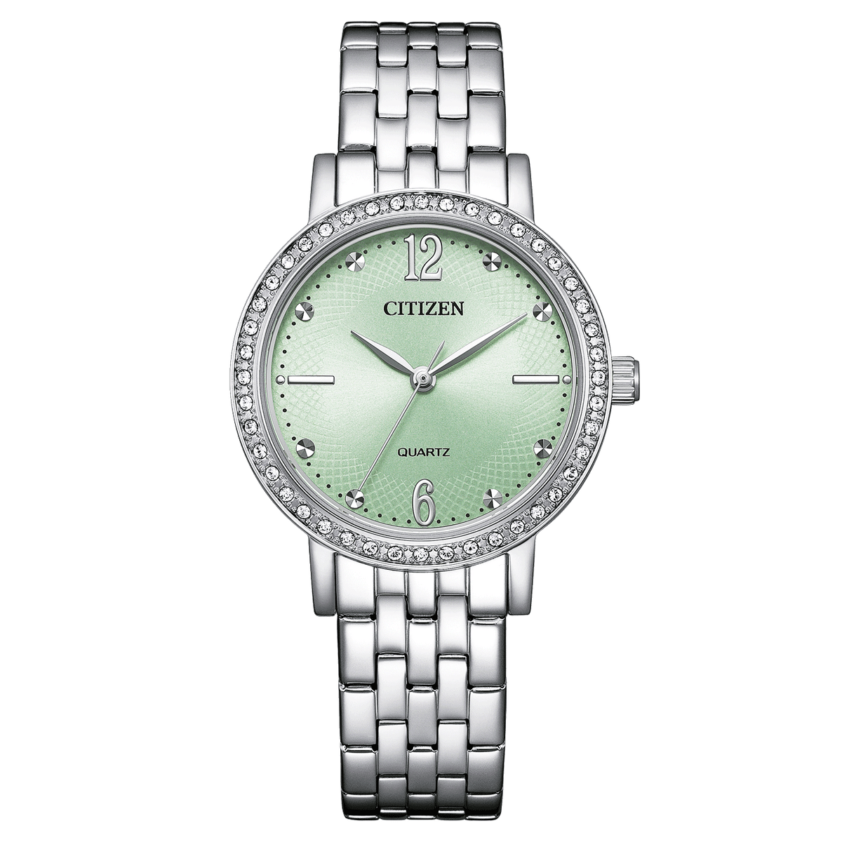 Citizen EL3100-55X pink dial quartz analog women's watch