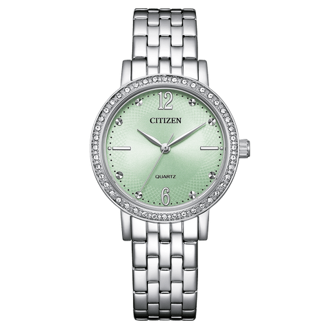 Citizen EL3100-55X pink dial quartz analog women's watch