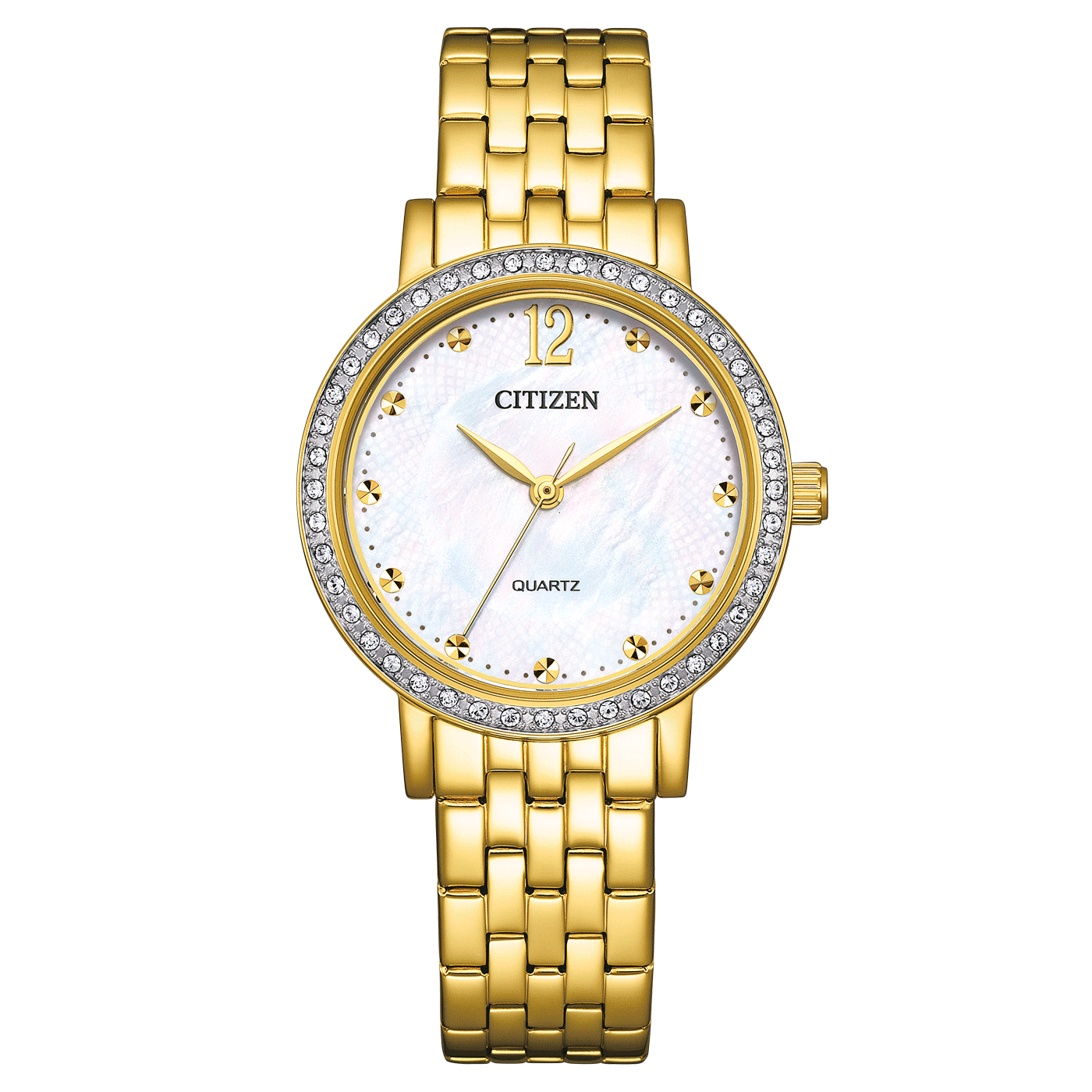 Citizen EL3102-50D mother of pearl dial quartz analog women's watch