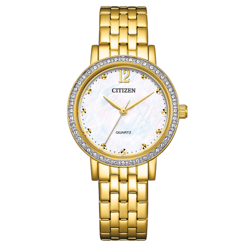 Citizen EL3102-50D mother of pearl dial quartz analog women's watch