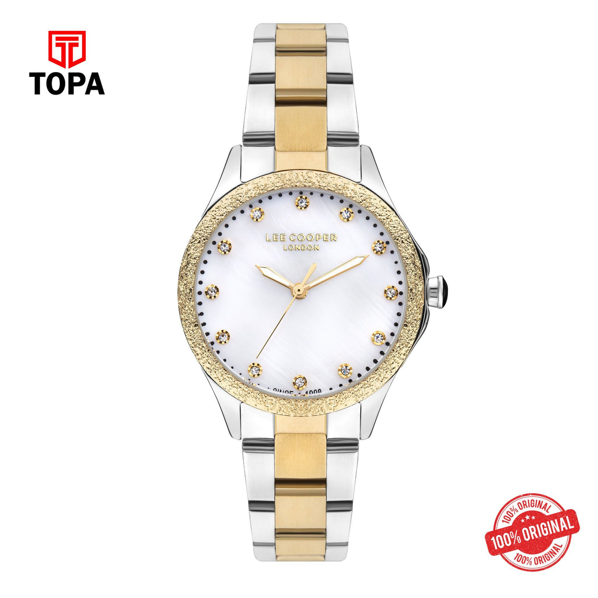 Topa Lee Cooper - LC07840.220 - Women's Super Metal Silver/Gold Watch - Product Image 1