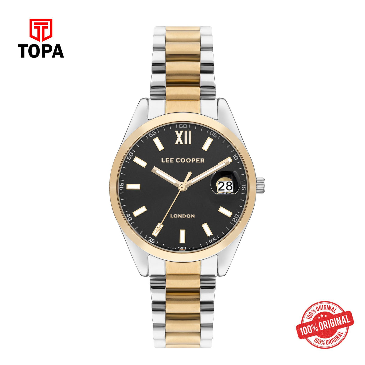Topa Lee Cooper - LC07827.250 - Women's Super Metal Silver/Gold Watch - Product Image 1