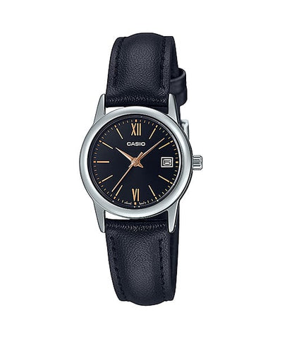 Casio LTP-V002L-1B3 Women's Analog Watch Stainless Steel Bracelet Water Resistant
