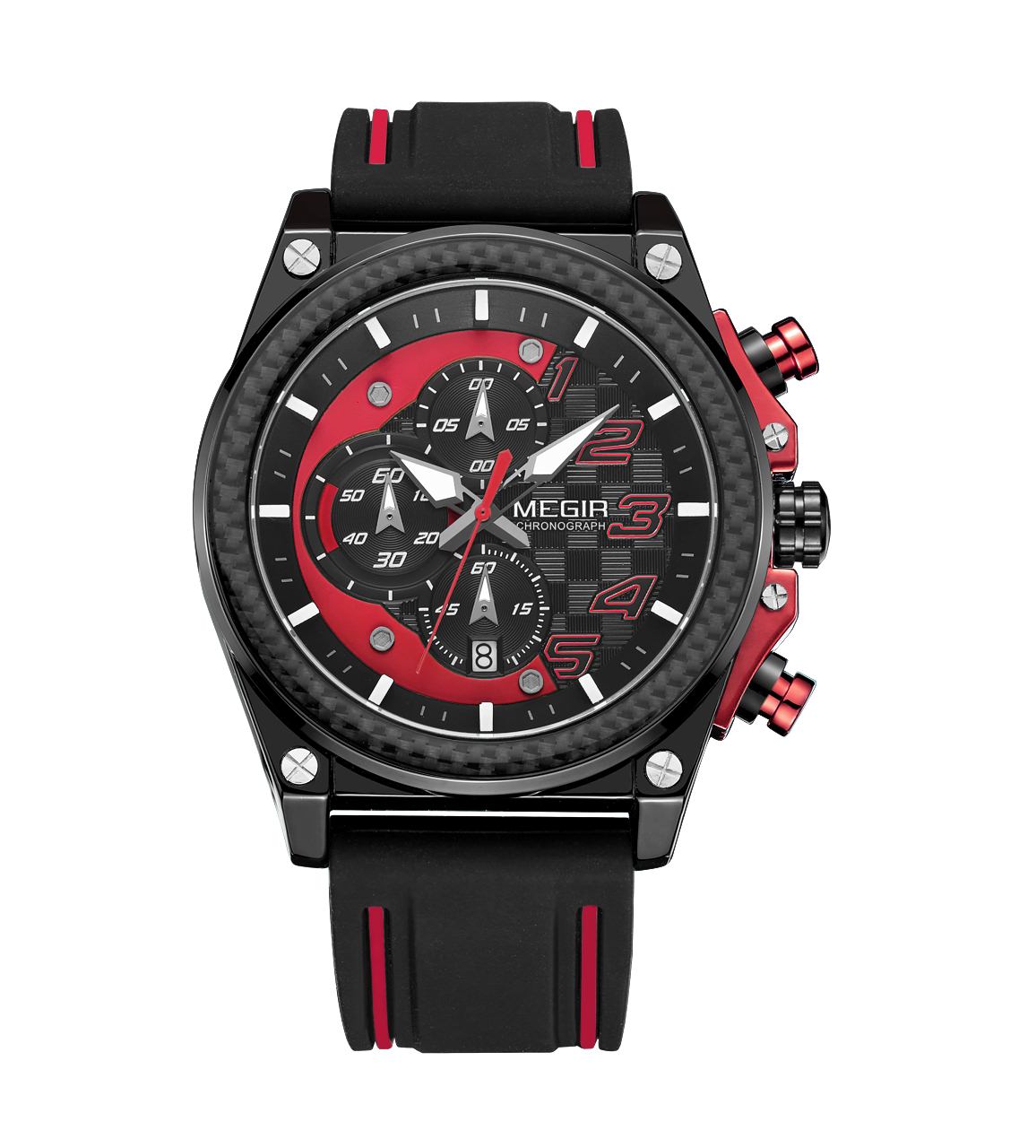 Megir MN2051G-BK-1N8 Quartz Chronograph Men's Watch